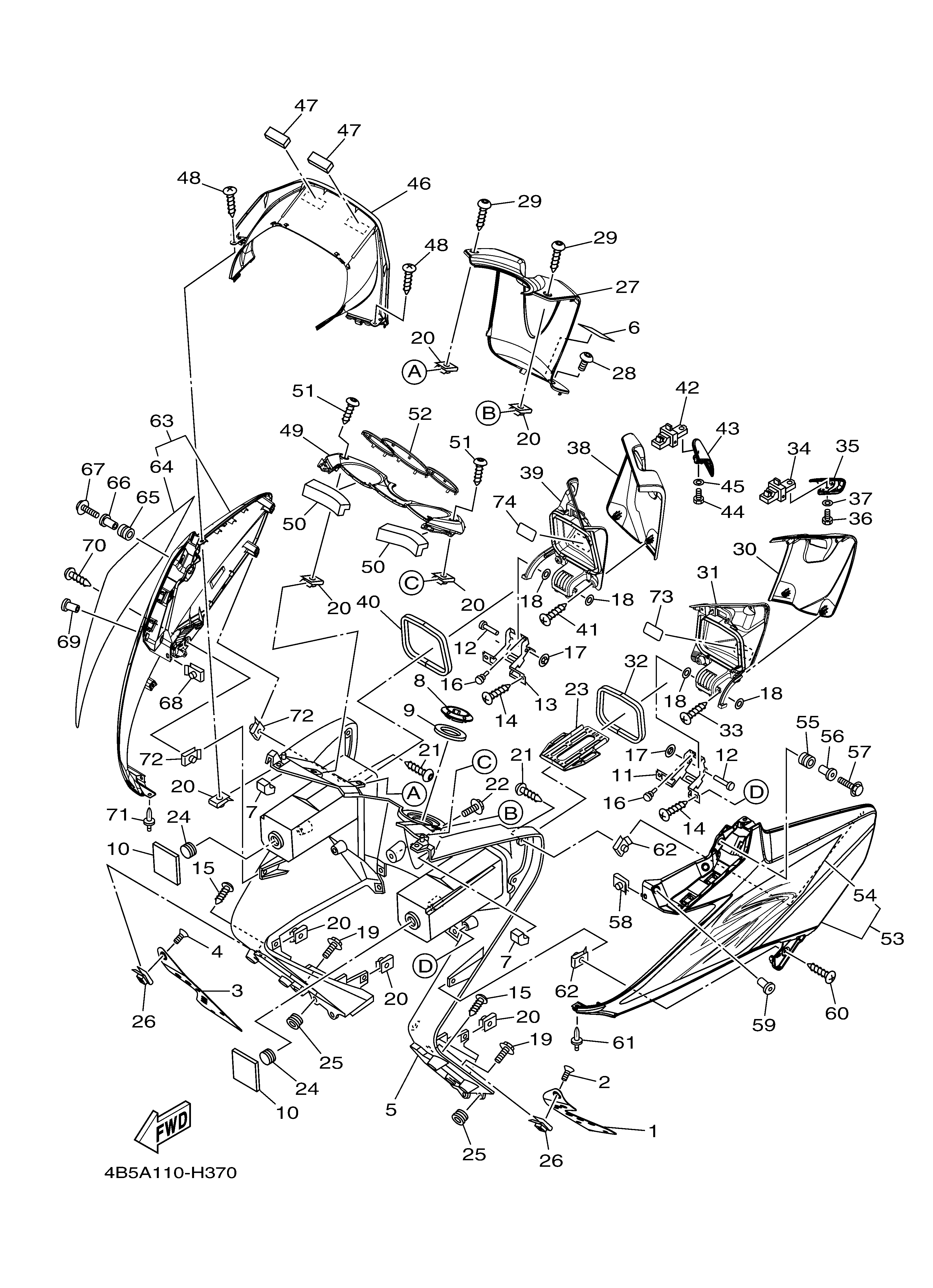 LEG SHIELD Exploded diagrams