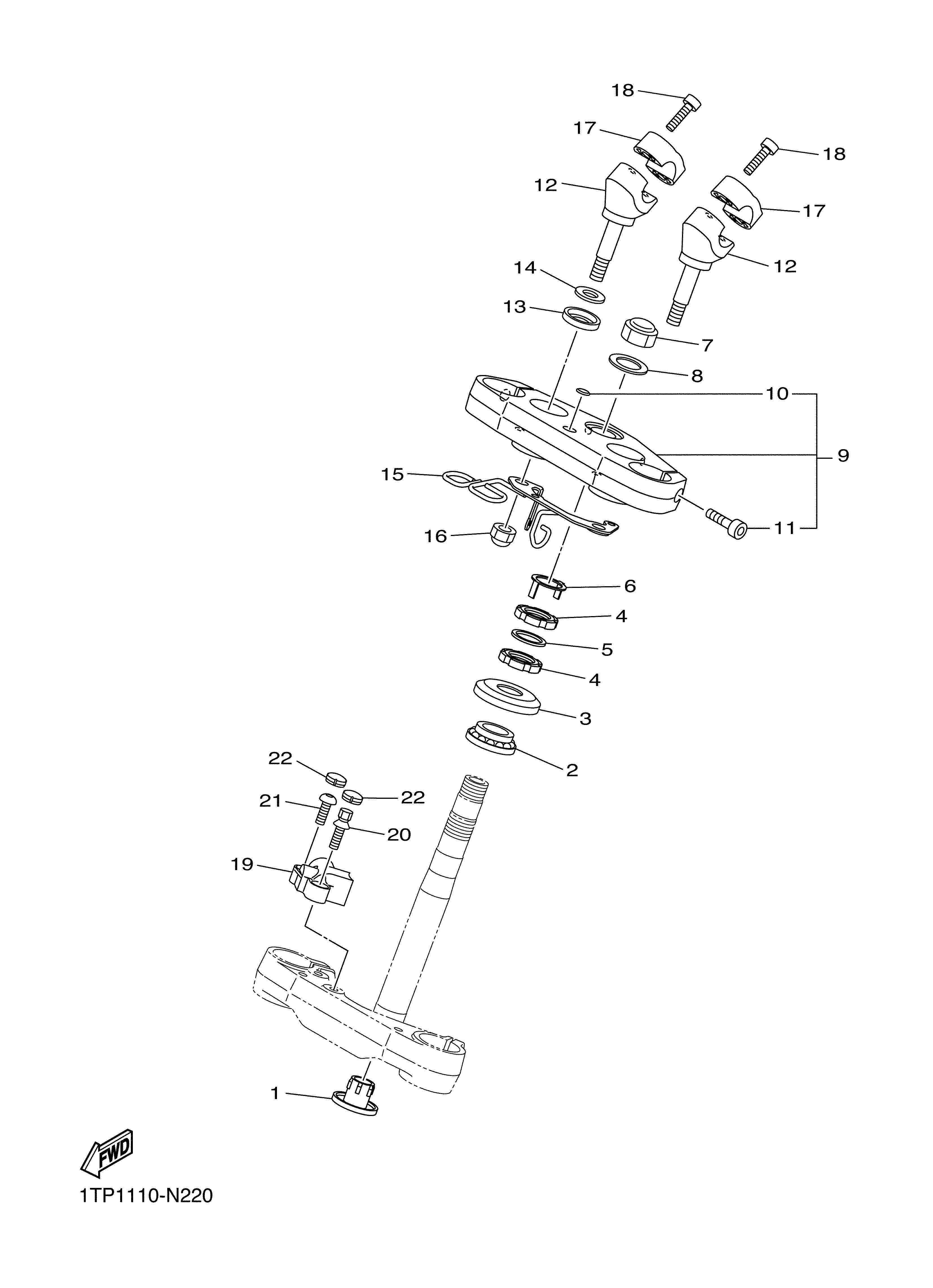 STEERING Sơ đồ tách chi tiết