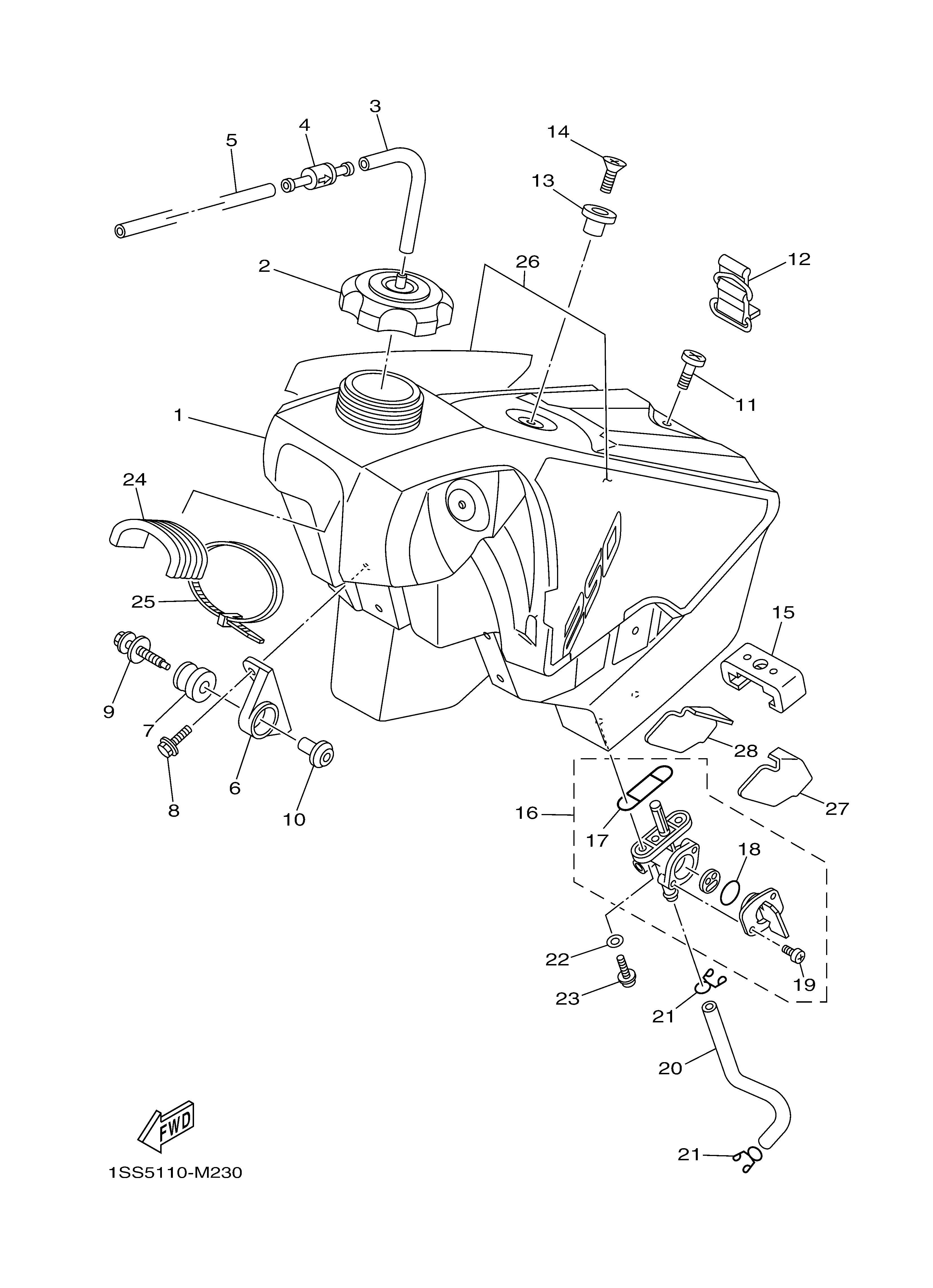 FUEL TANK Despieces