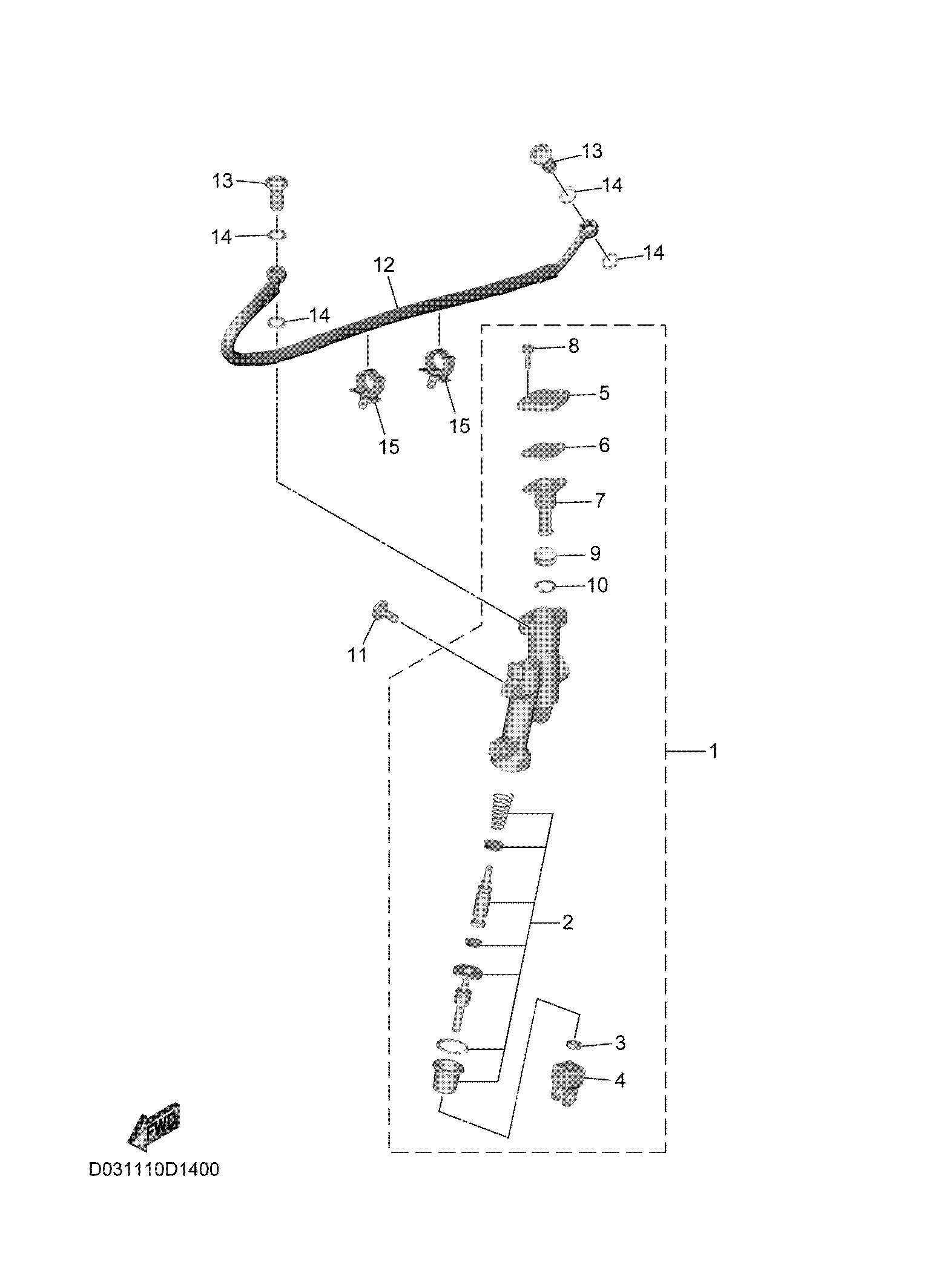 REAR MASTER CYLINDER Exploded diagrams
