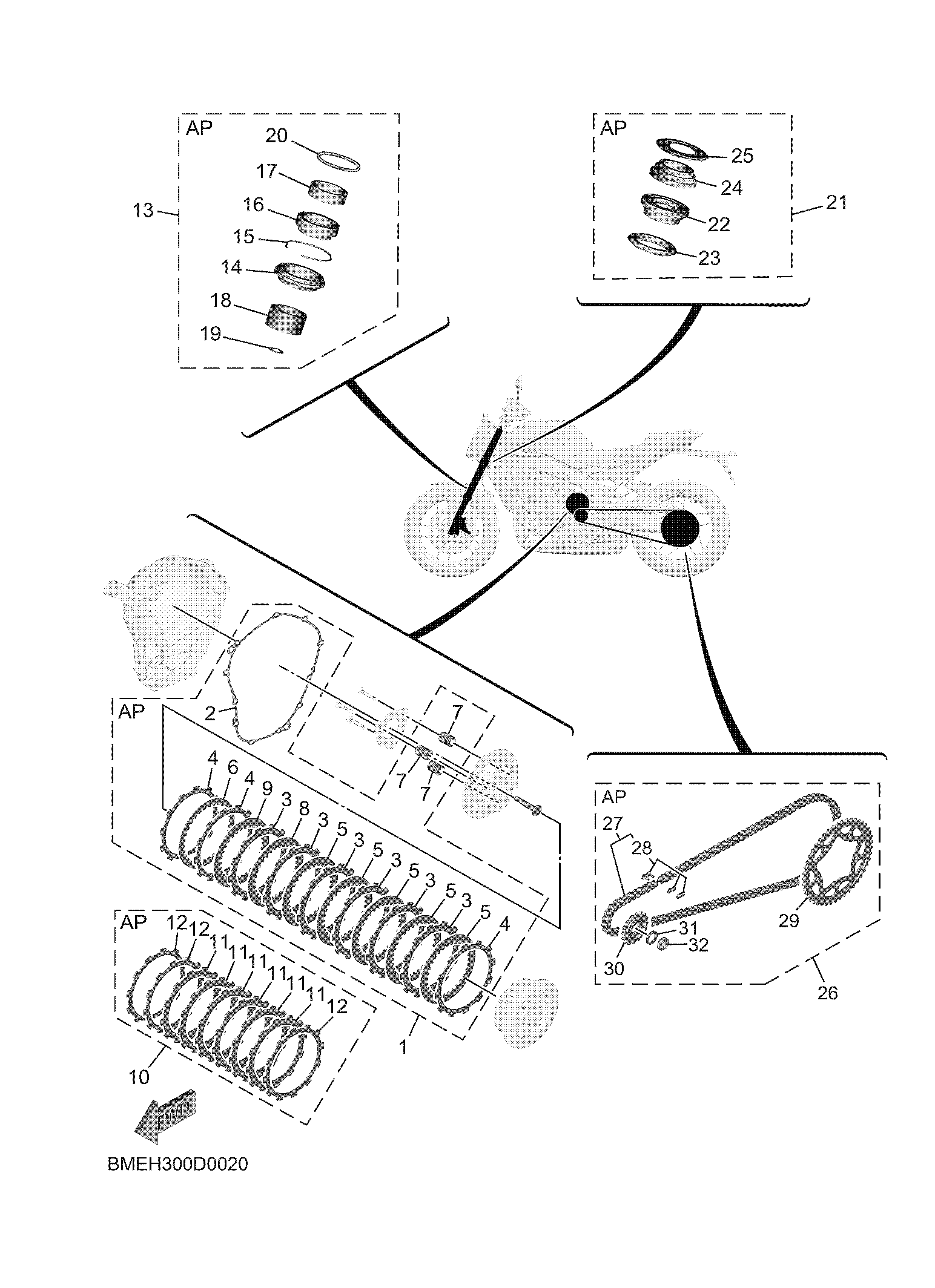 2 MAINTENANCE PARTS KIT Sơ đồ tách chi tiết