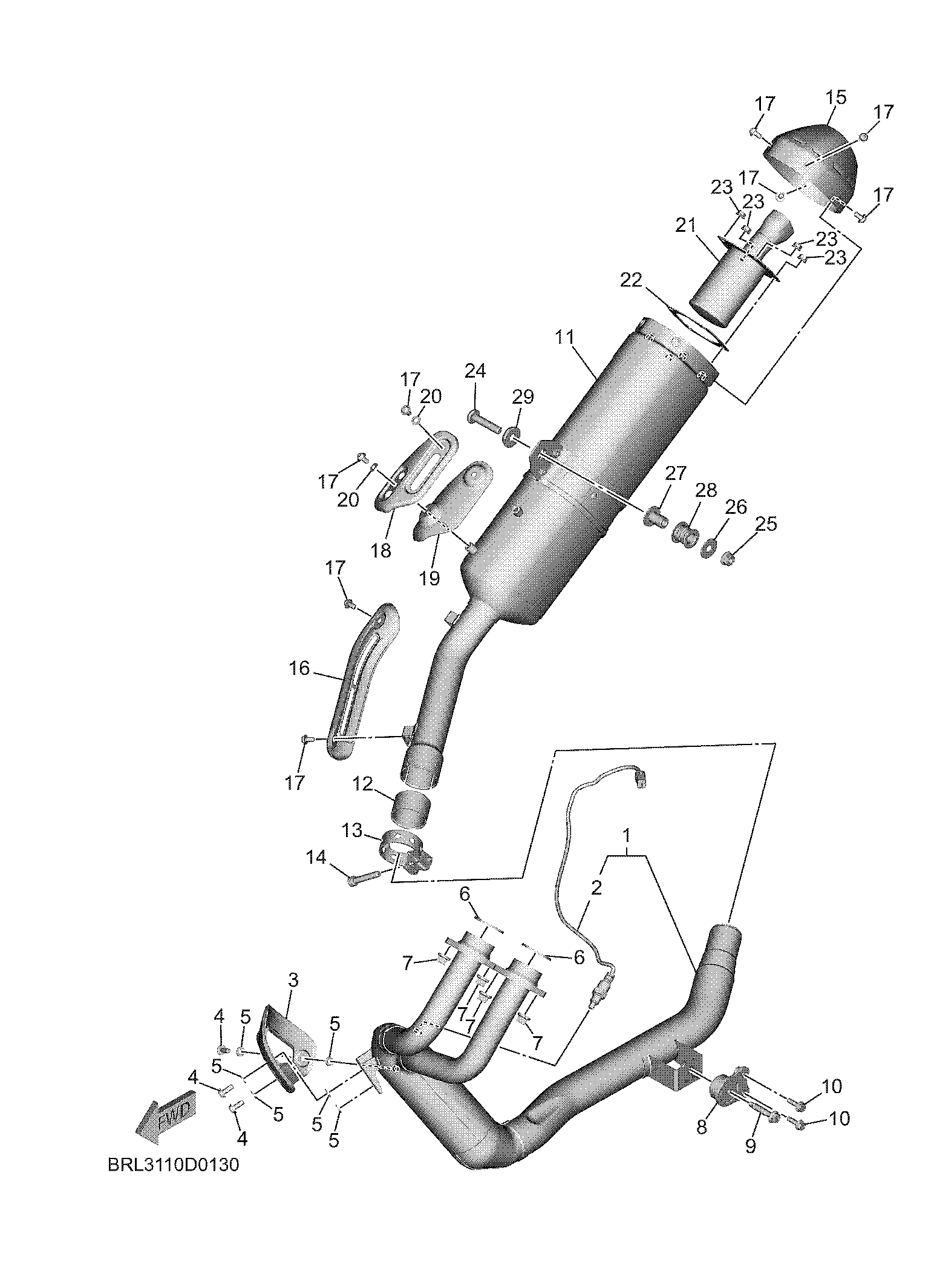 EXHAUST Despieces