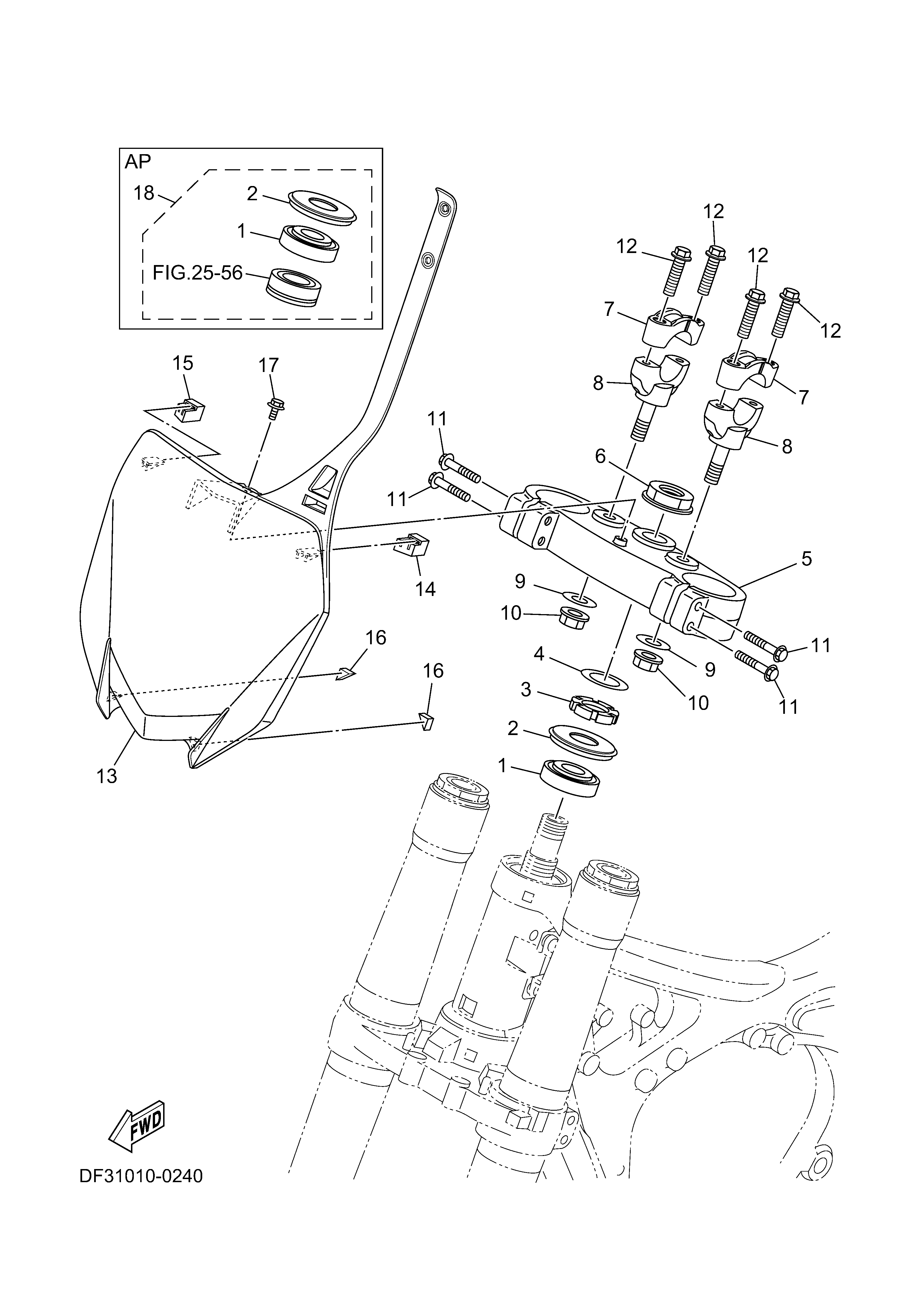 STEERING ภาพแยกชิ้นส่วน