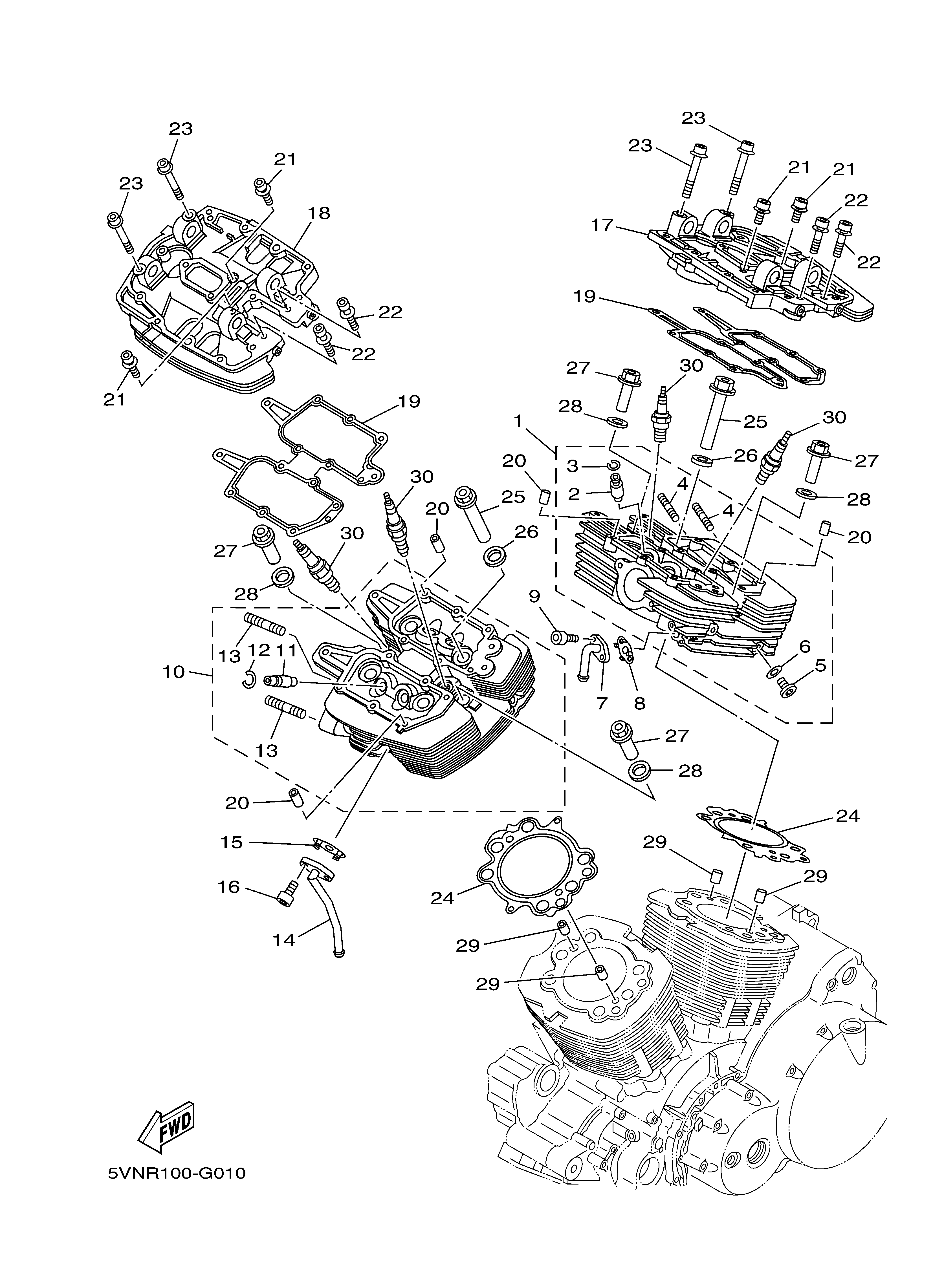 CYLINDER HEAD Exploded diagrams