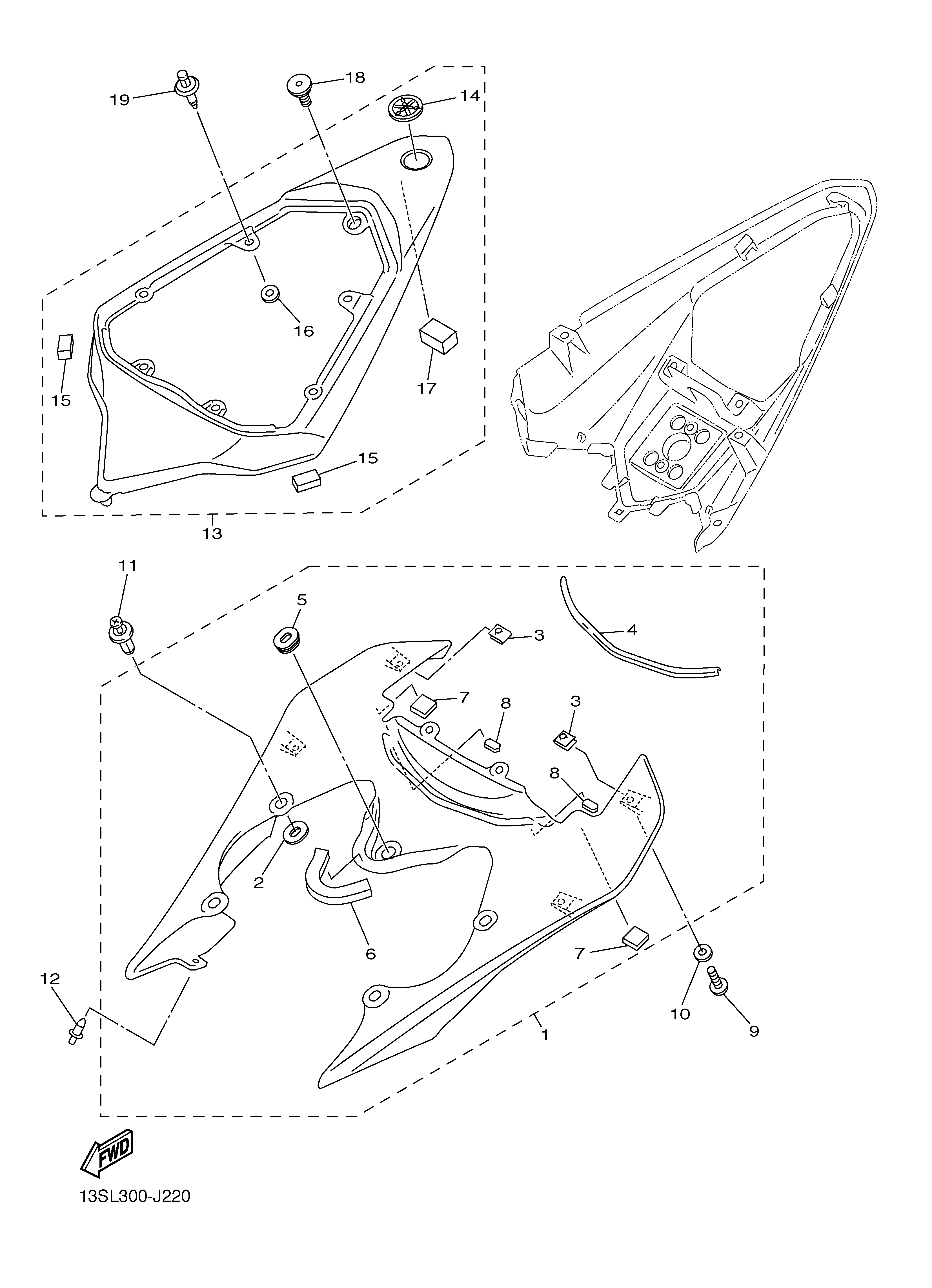 SIDE COVER Despieces