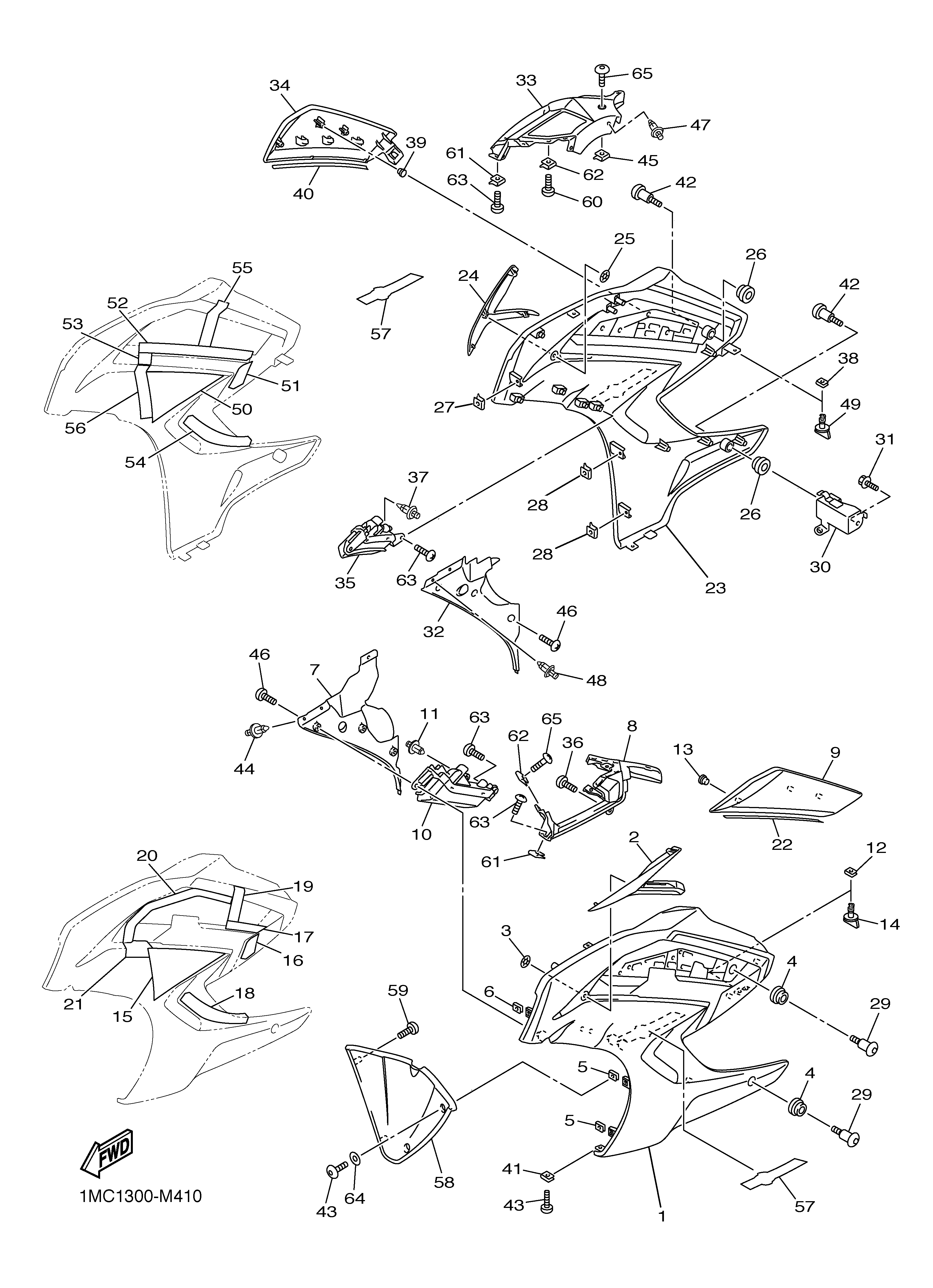 COWLING 2 Exploded diagrams