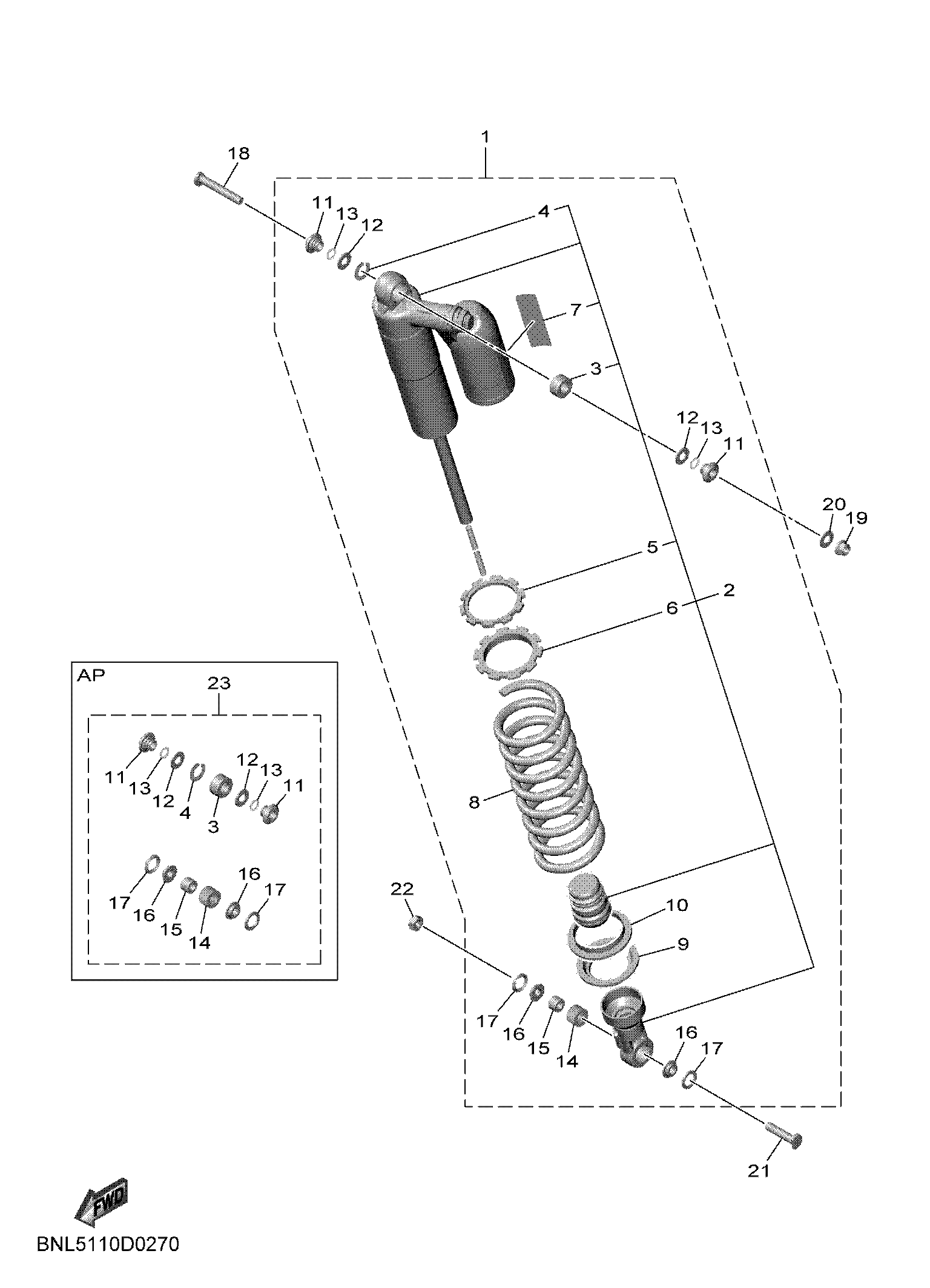 REAR SUSPENSION ภาพแยกชิ้นส่วน