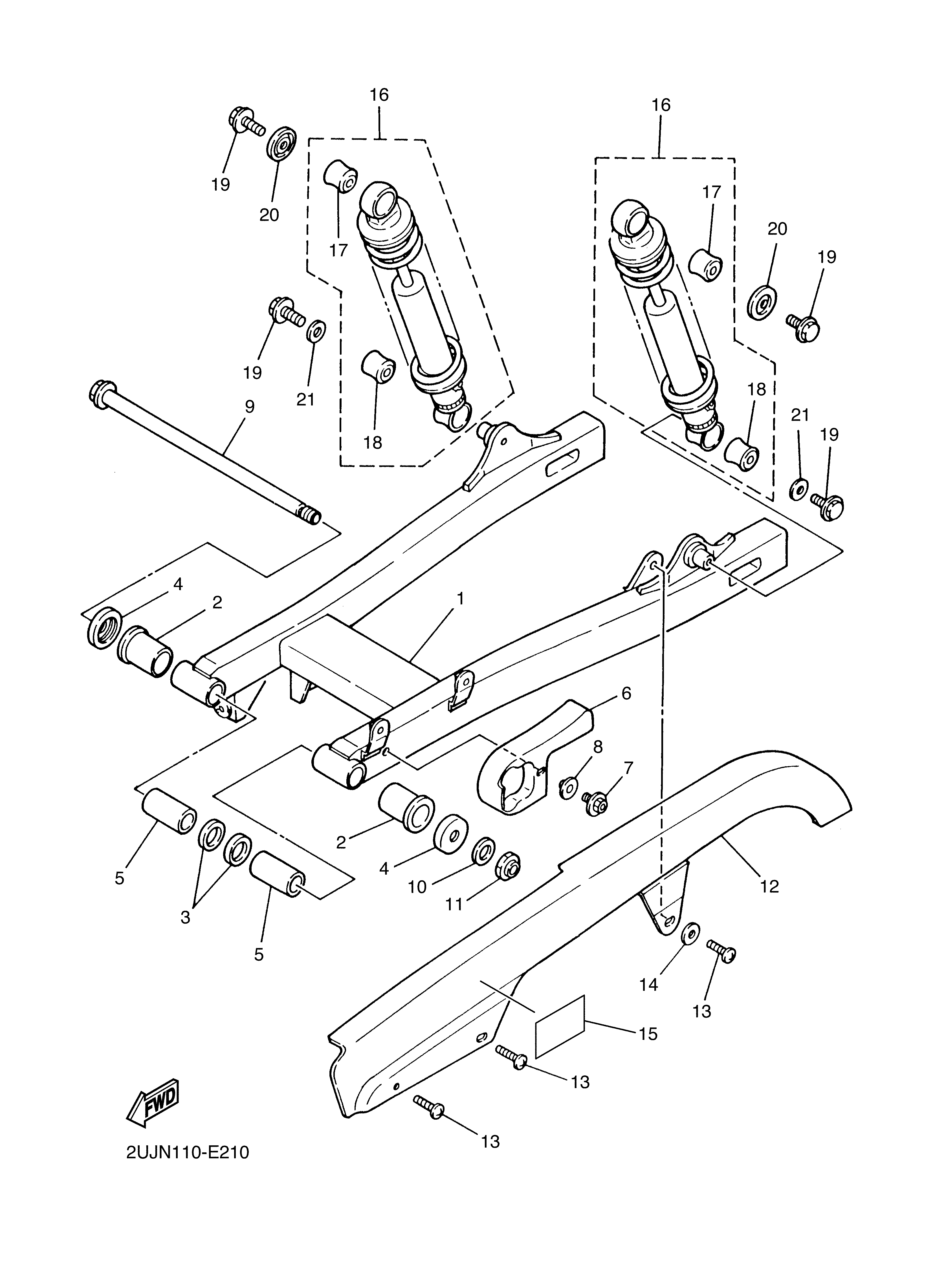 REAR ARM SUSPENSION 爆炸图