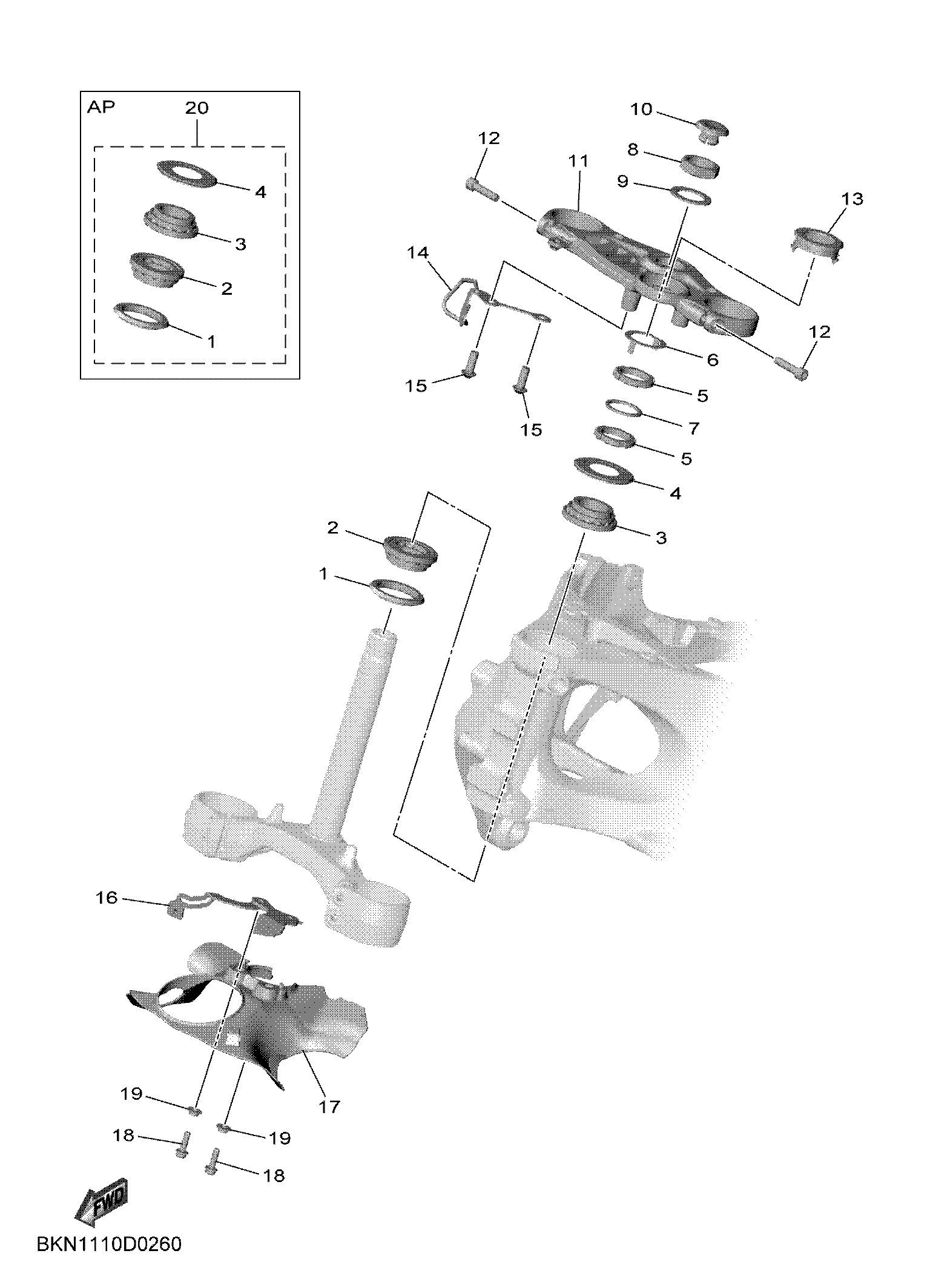 STEERING Sơ đồ tách chi tiết