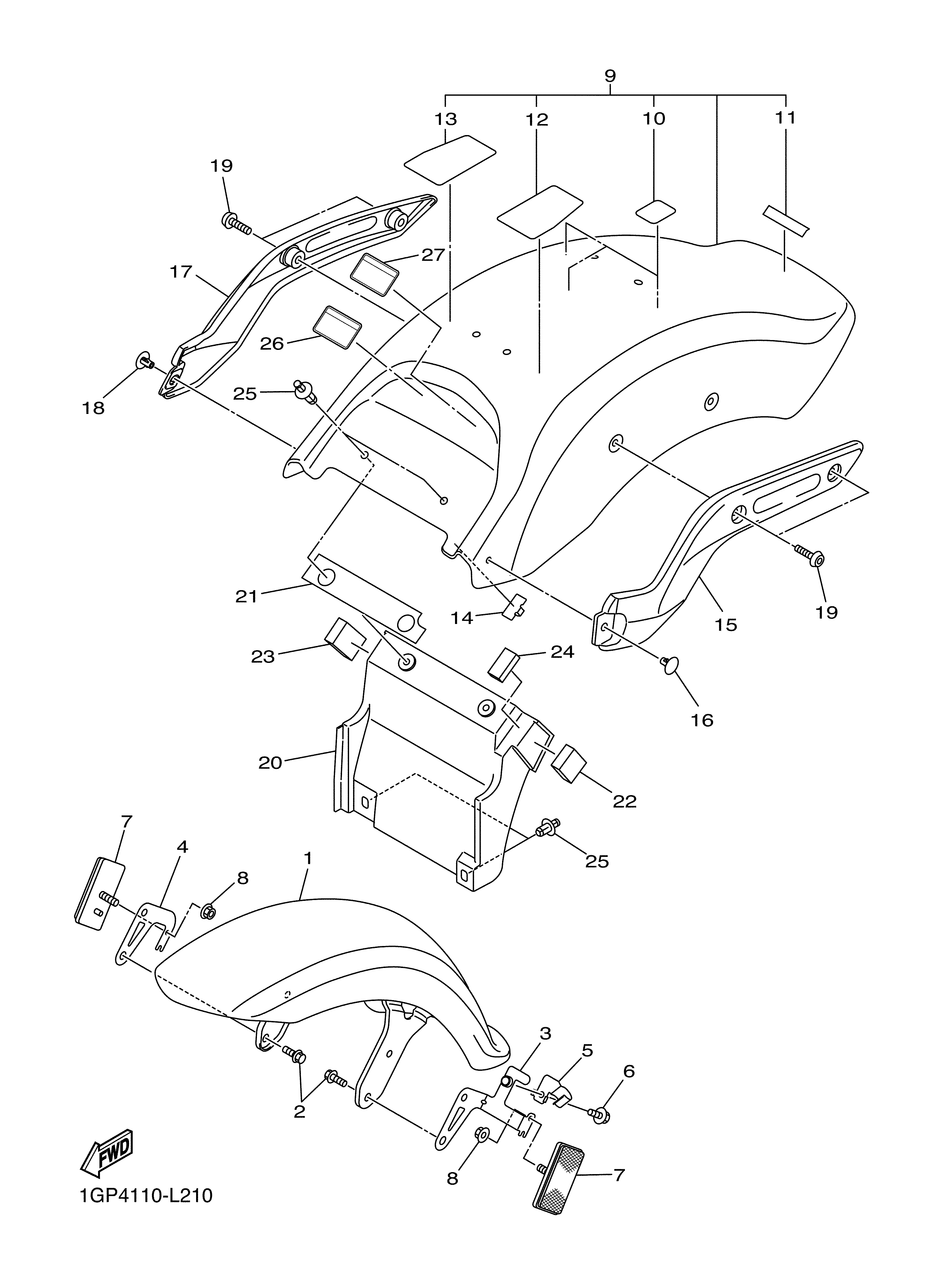 FENDER Vistas explodidas