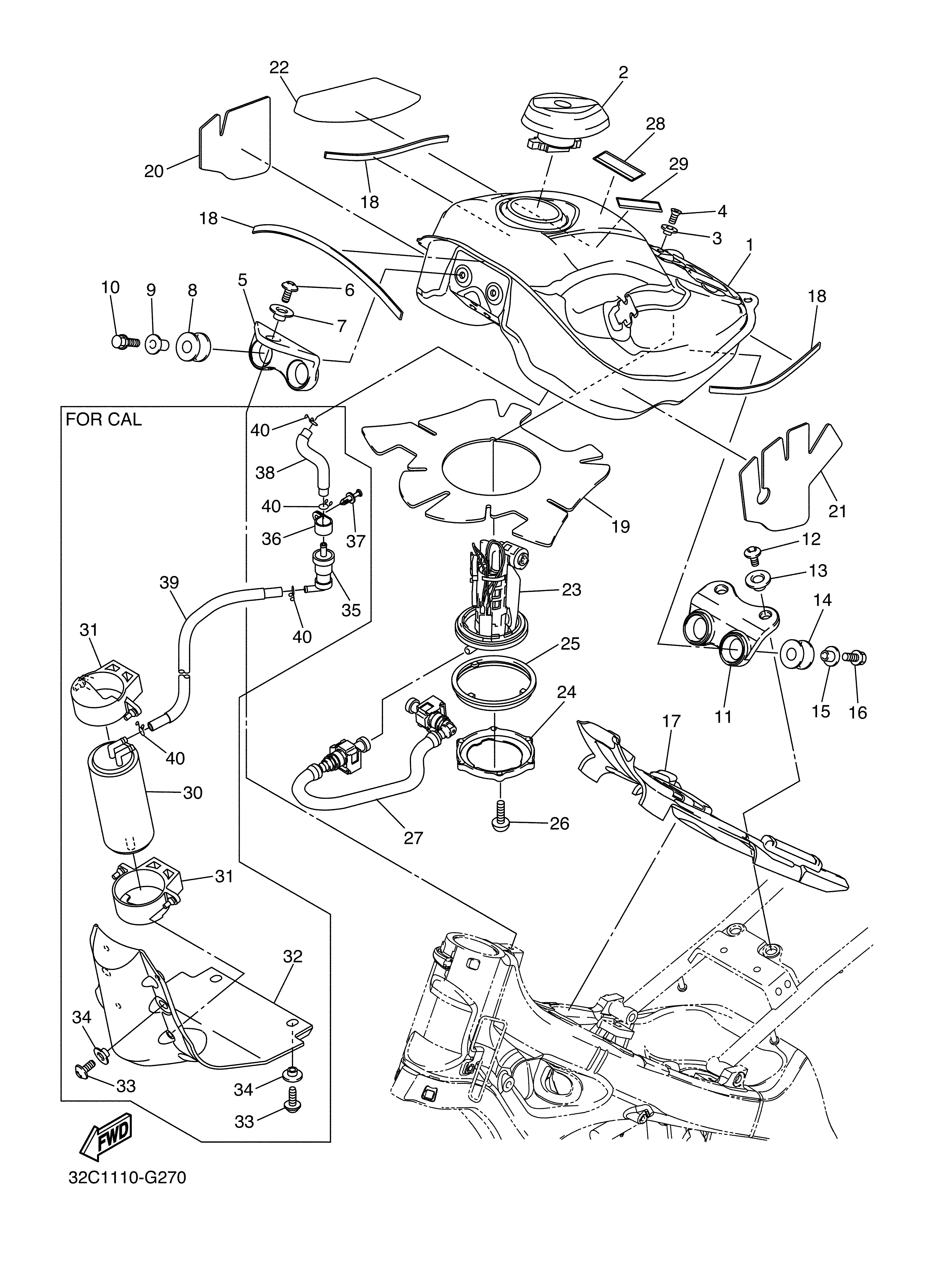 FUEL TANK Despieces