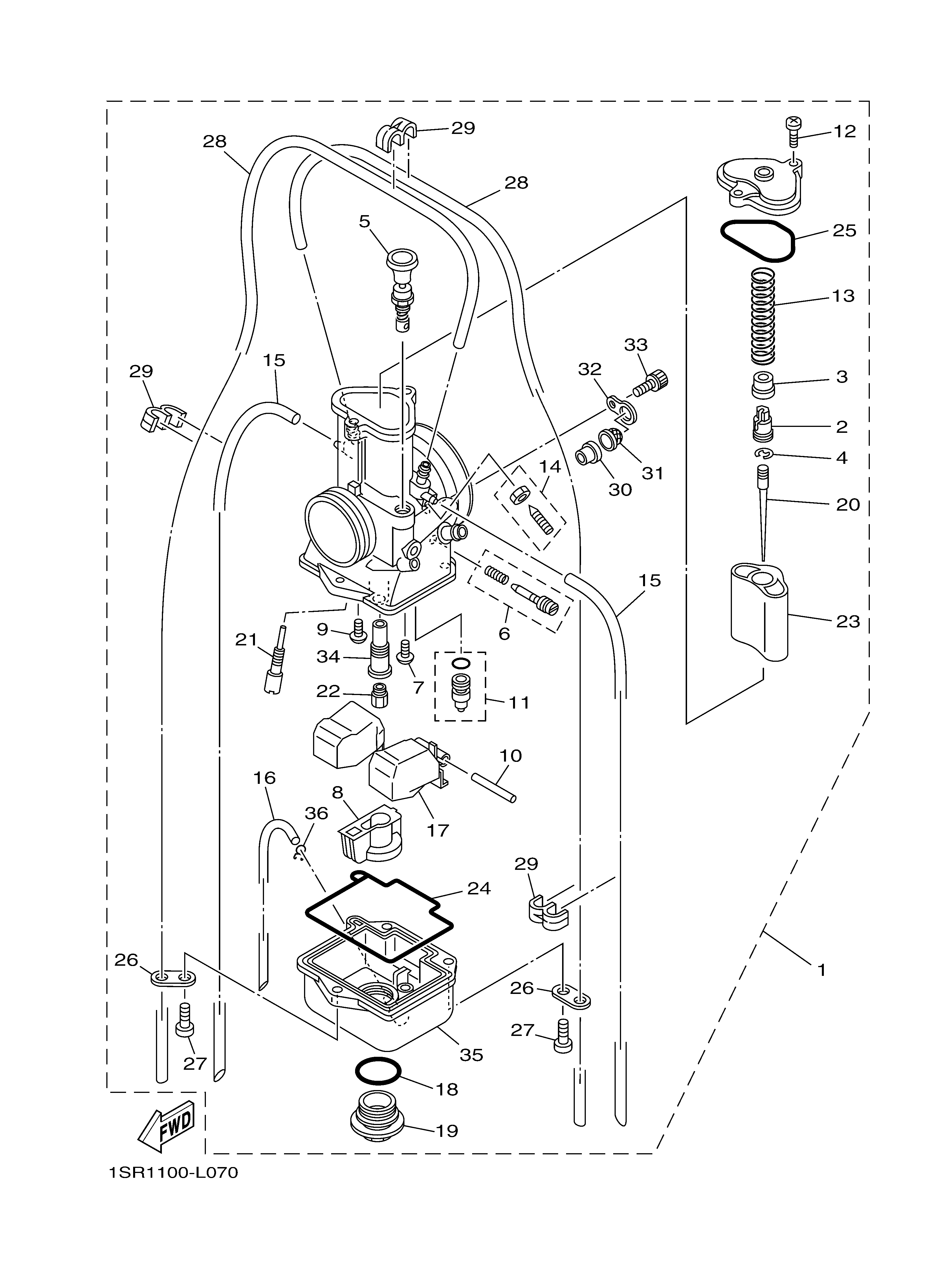 CARBURETOR Exploded diagrams