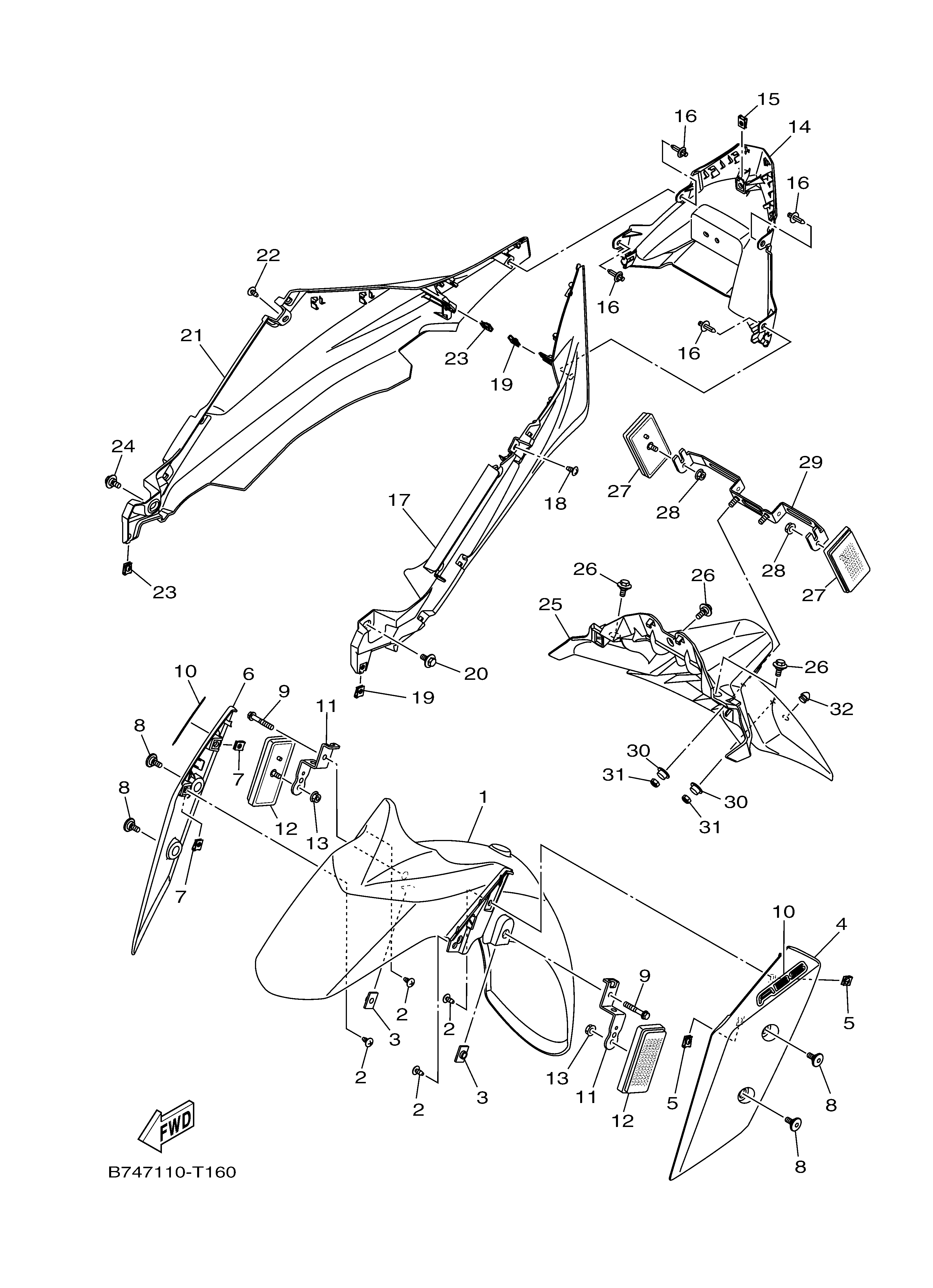 FENDER Diagram terurai