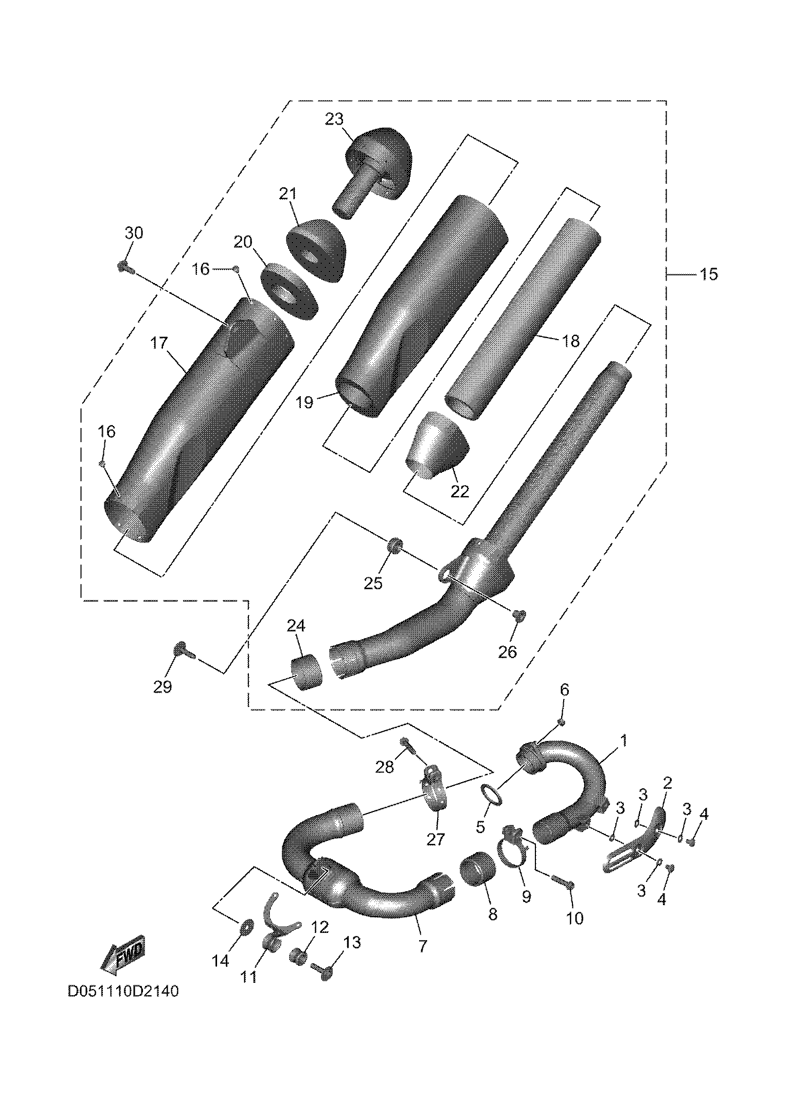 EXHAUST Despieces