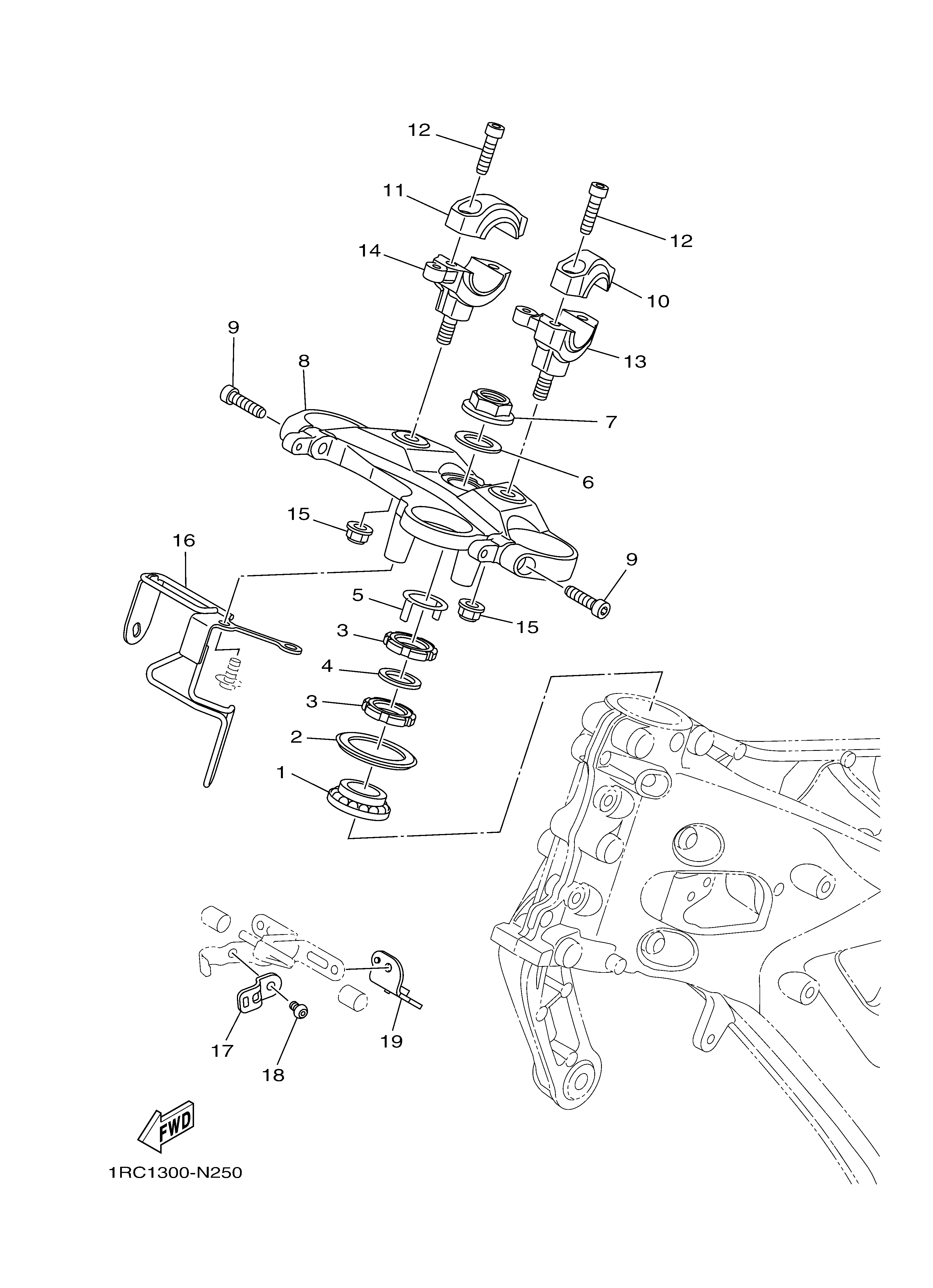 STEERING ภาพแยกชิ้นส่วน