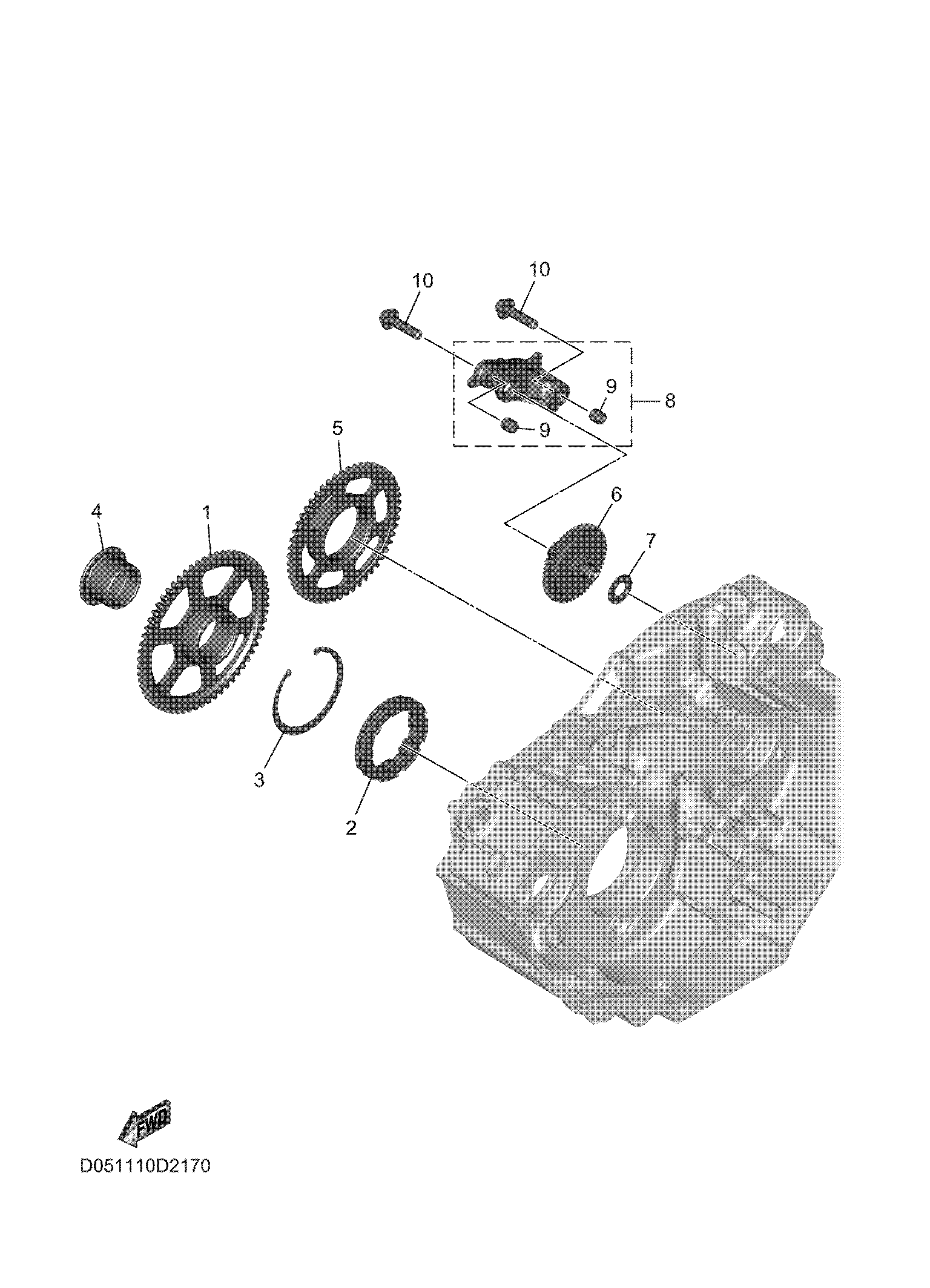 STARTER CLUTCH Sơ đồ tách chi tiết