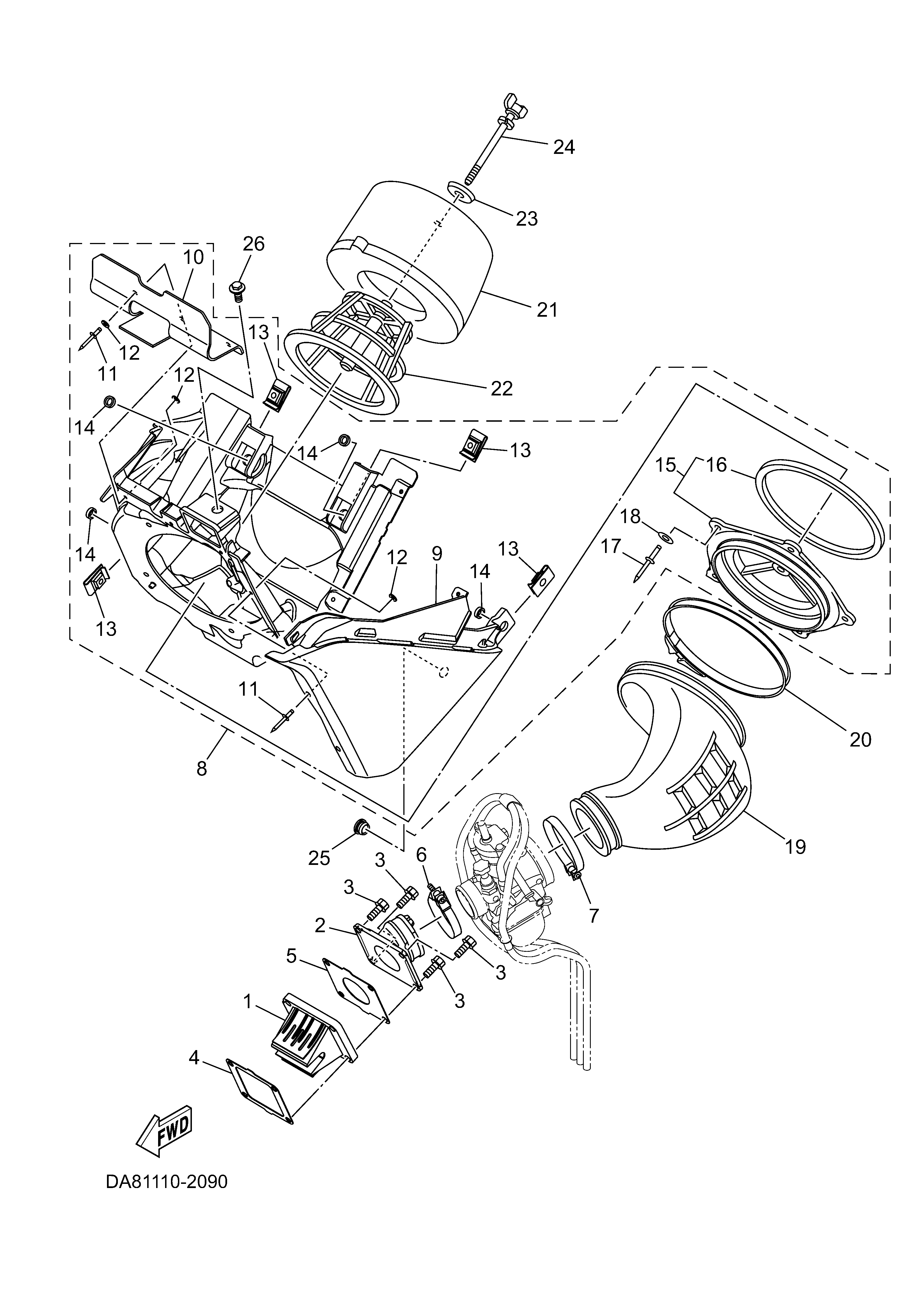 INTAKE Diagram terurai