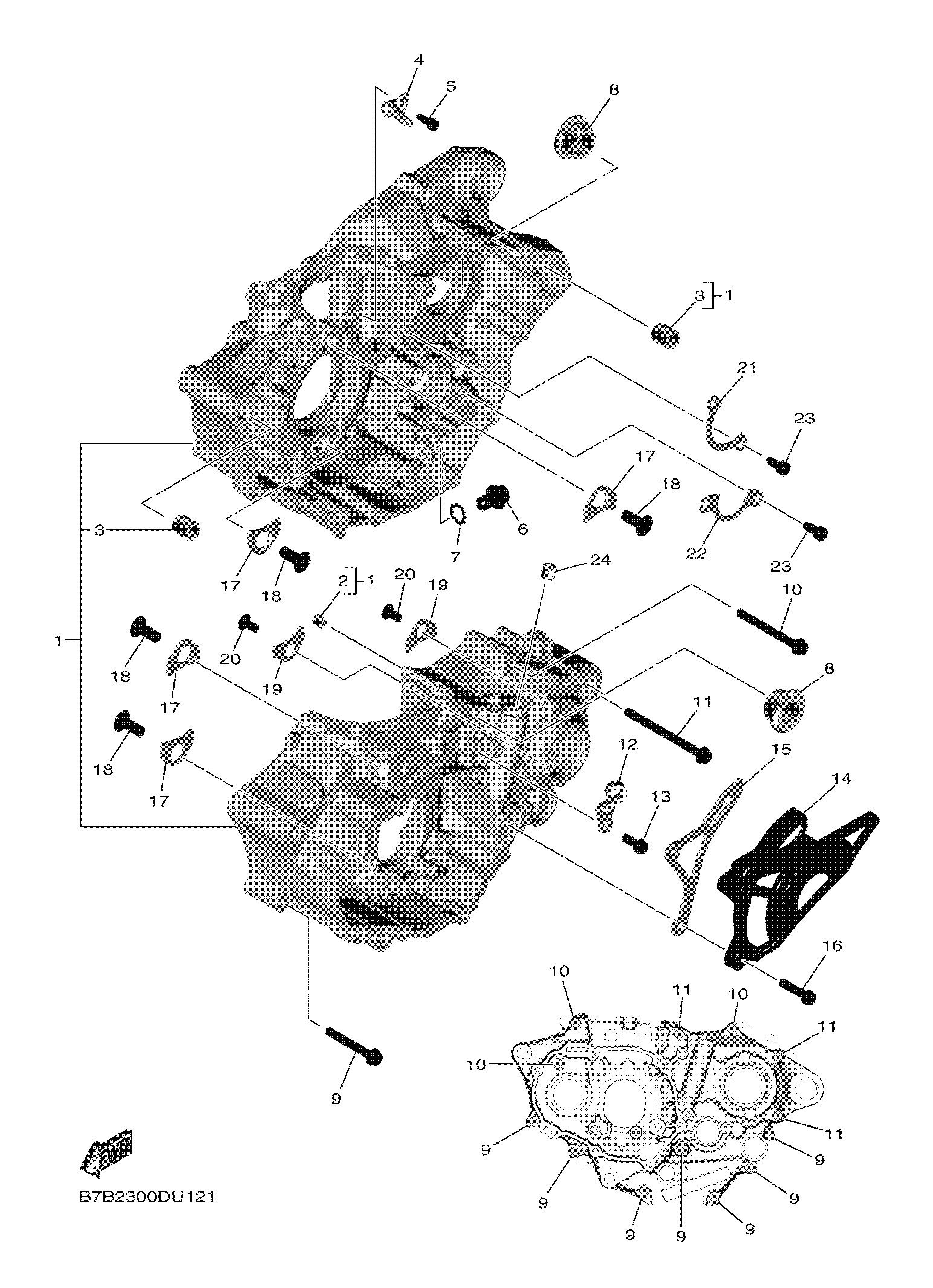 CRANKCASE Despieces