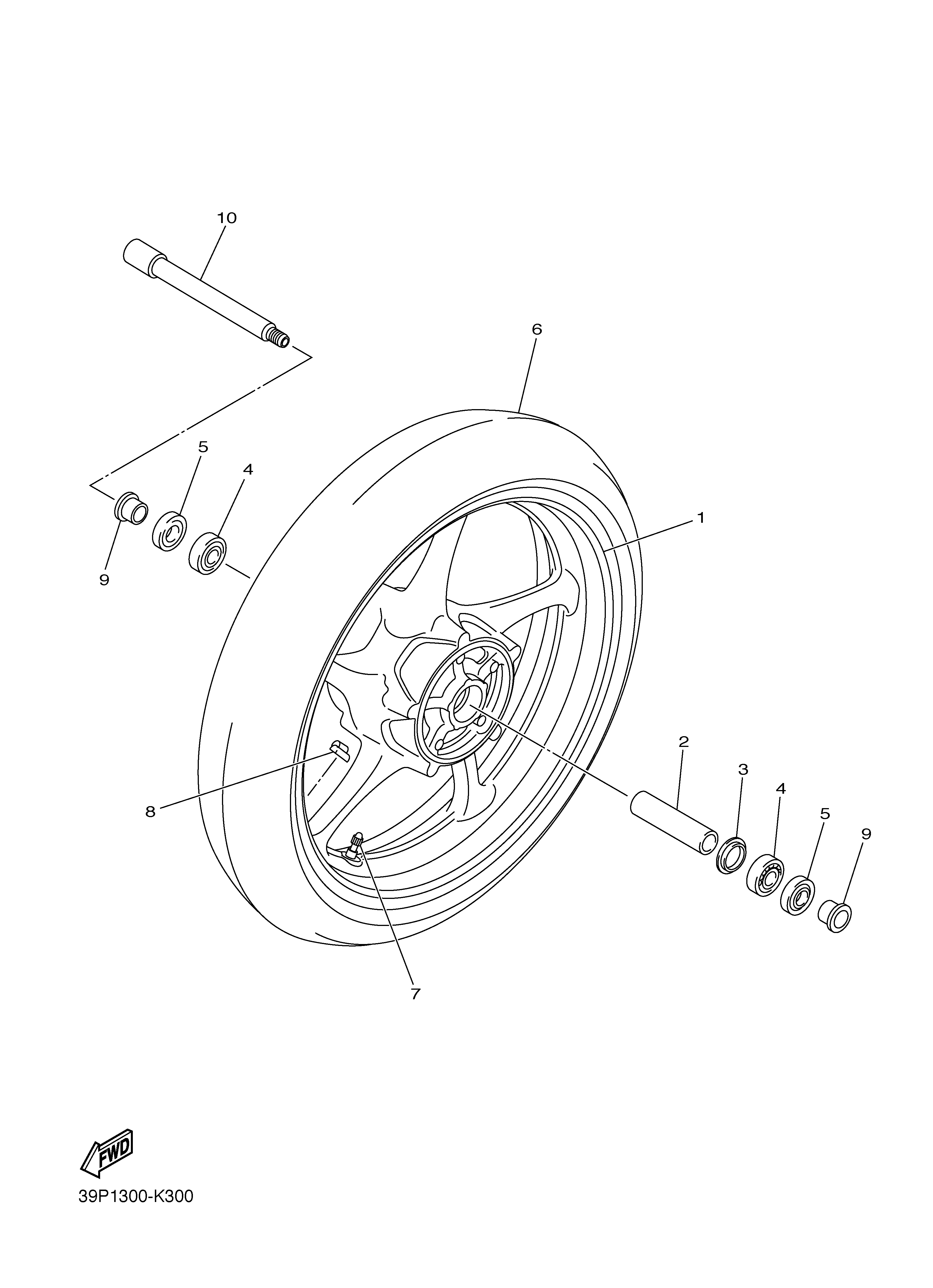 FRONT WHEEL 爆炸图