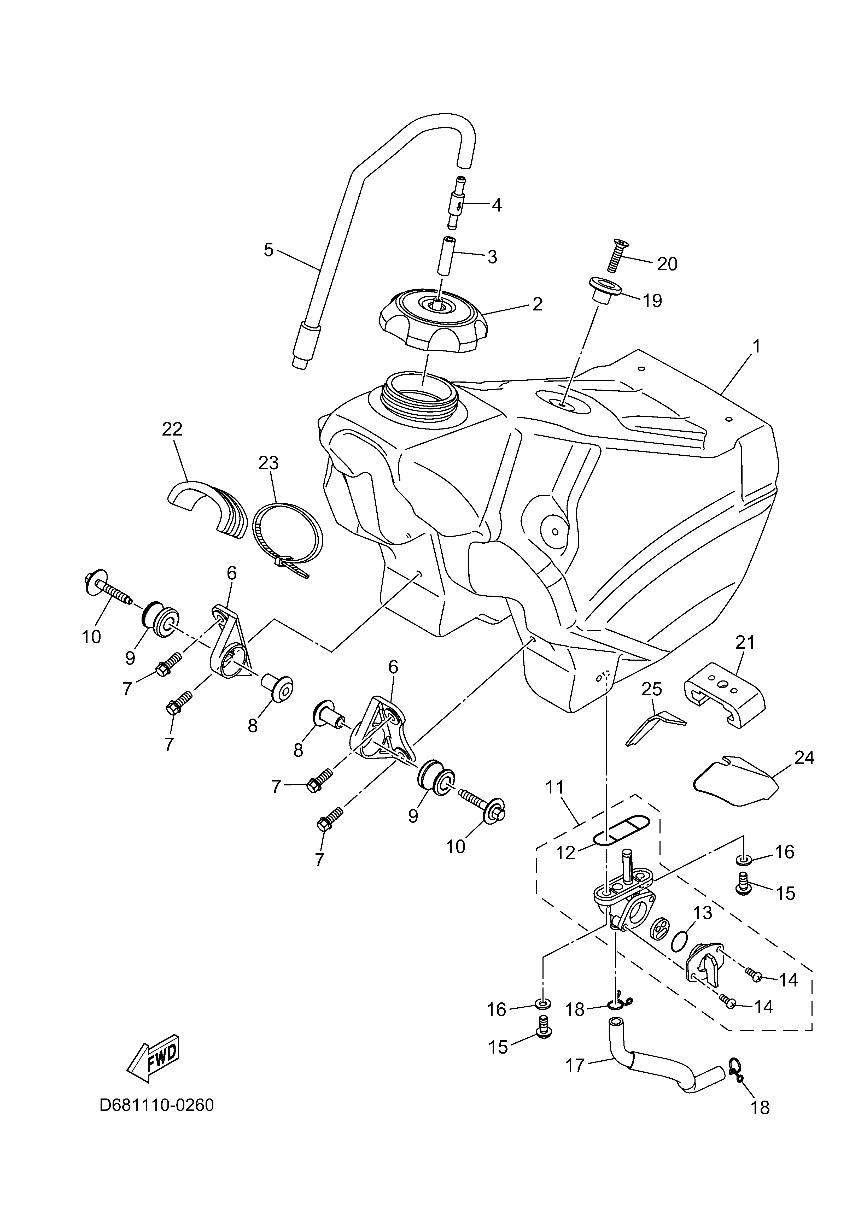 FUEL TANK Despieces