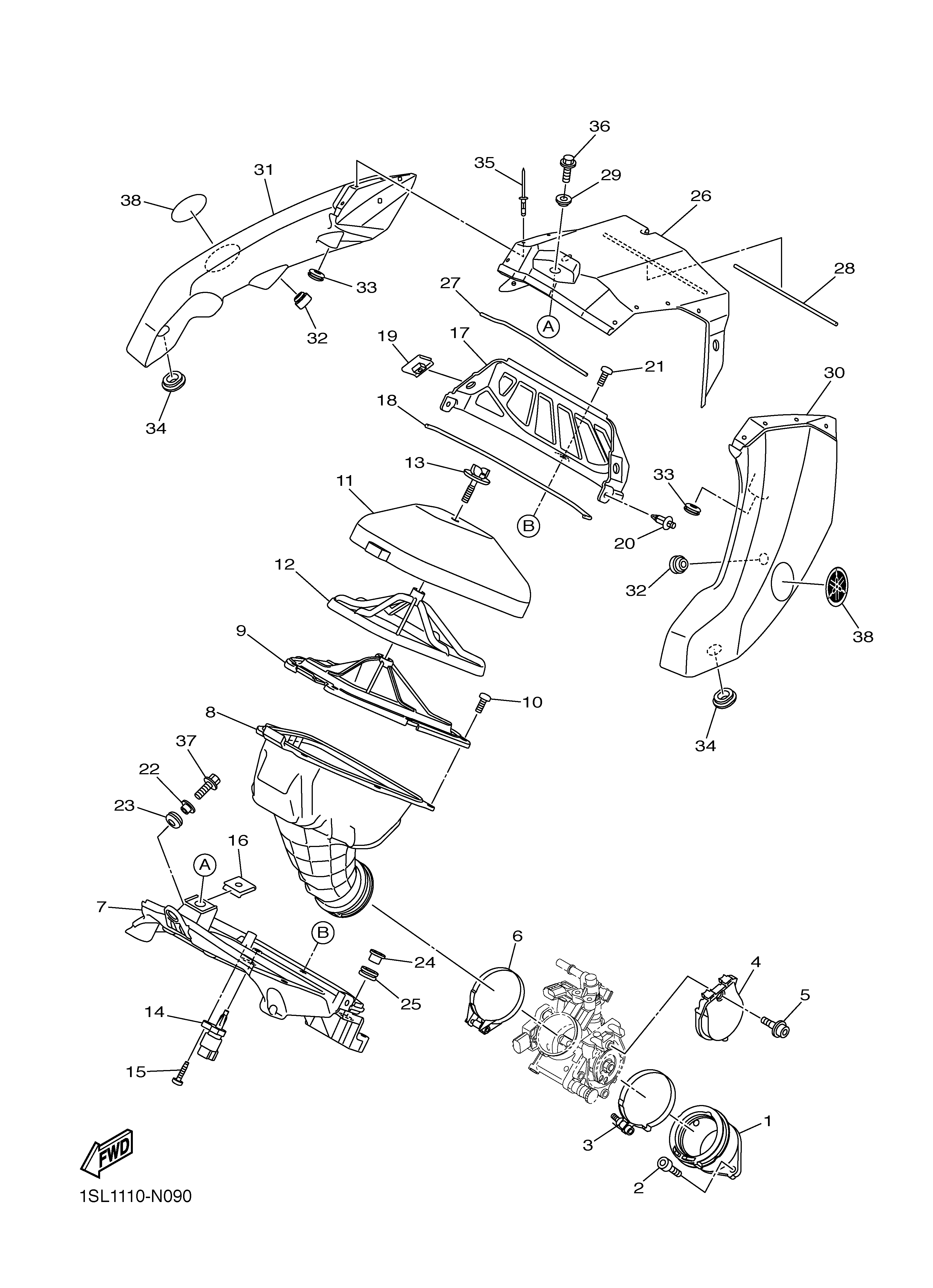 INTAKE Exploded diagrams