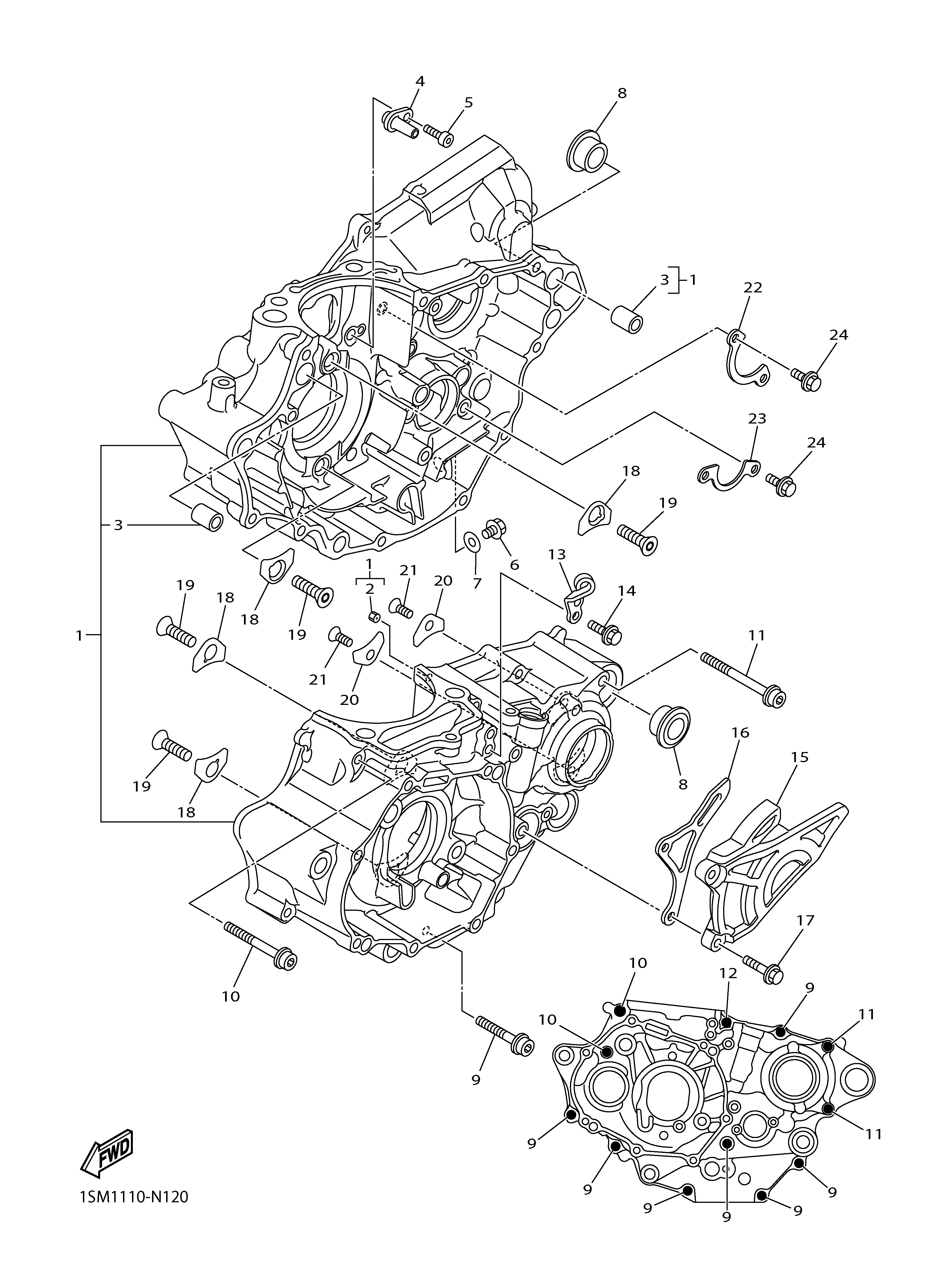 CRANKCASE Despieces