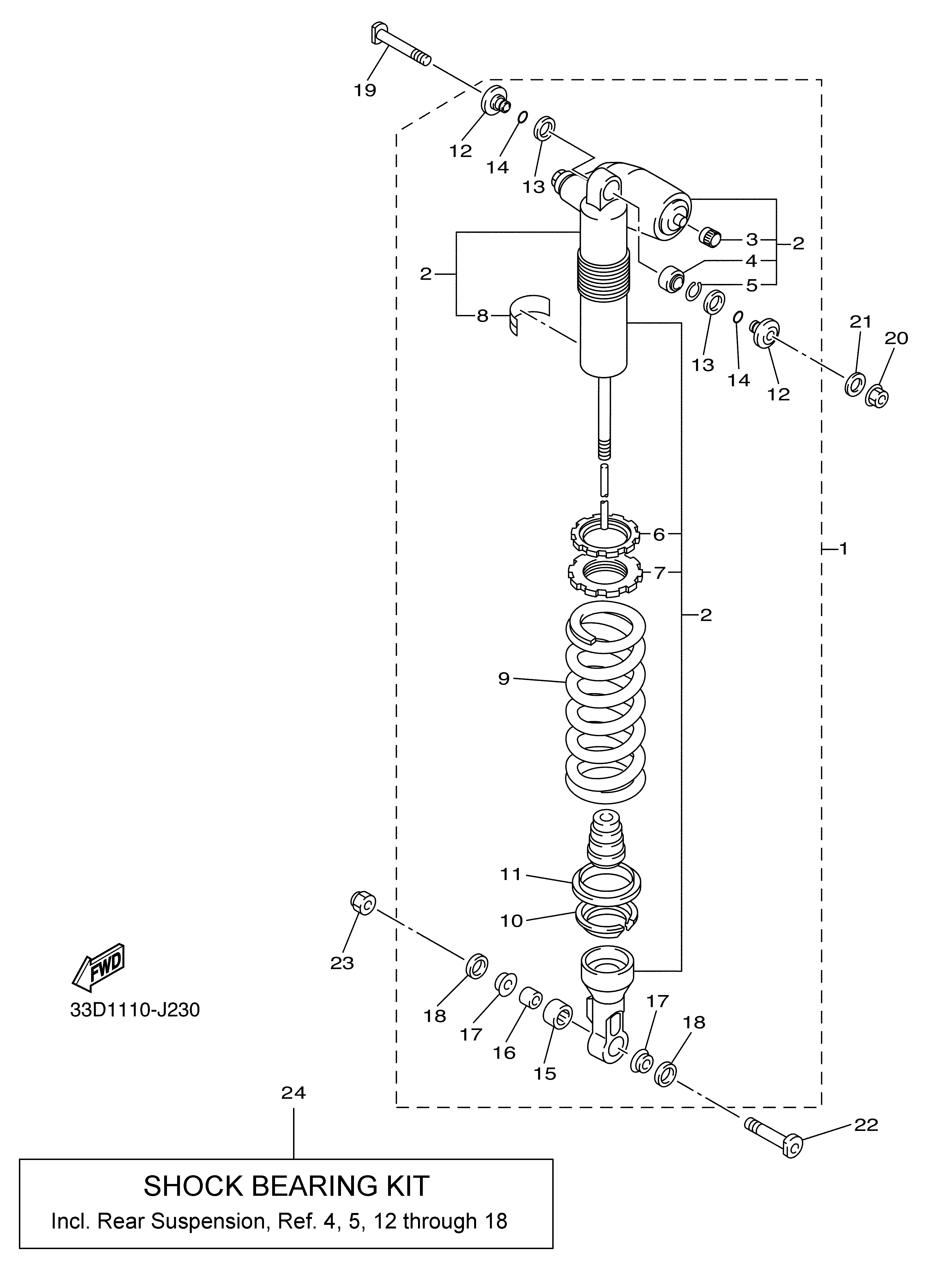 REAR SUSPENSION 爆炸图