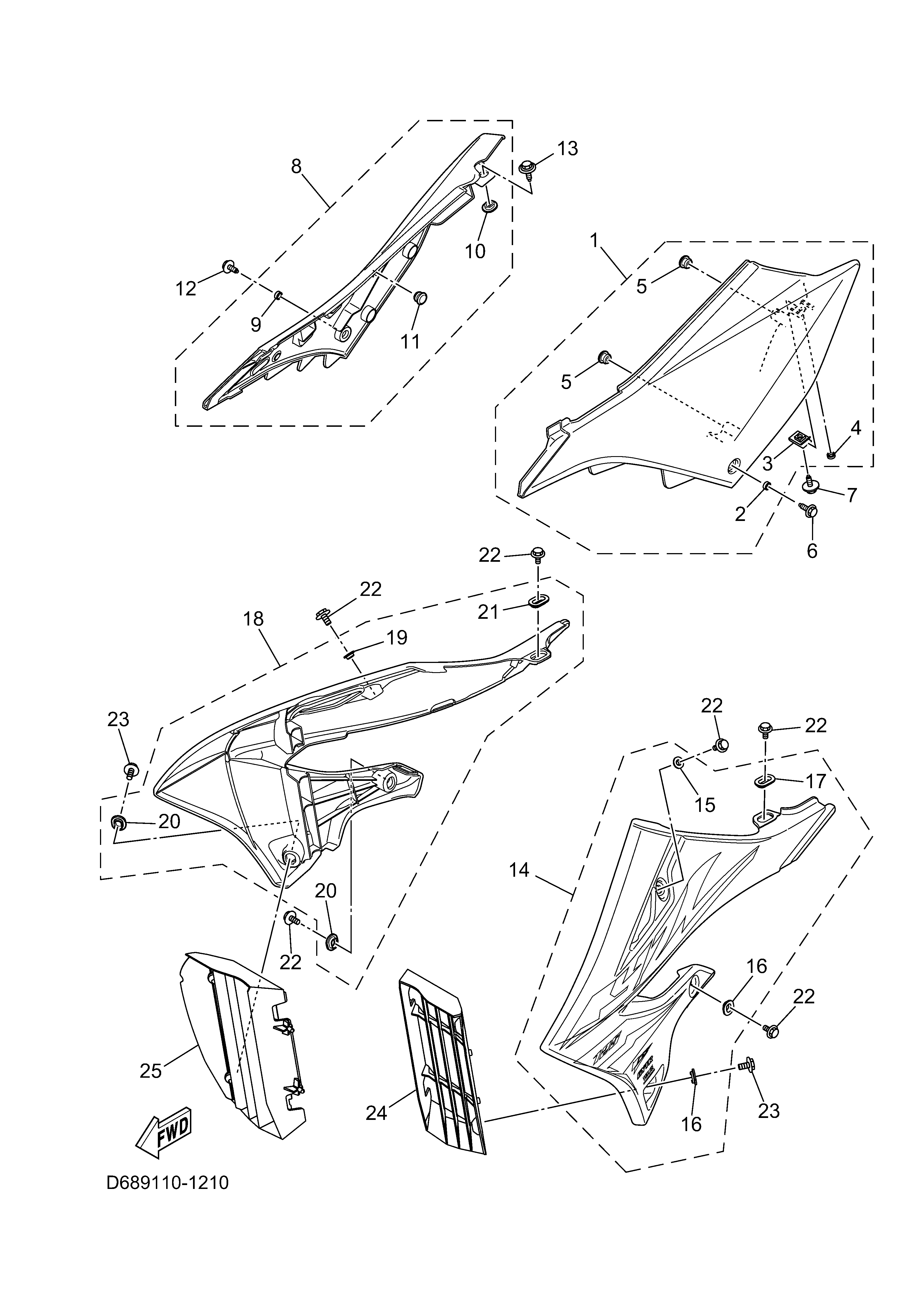 SIDE COVER Despieces