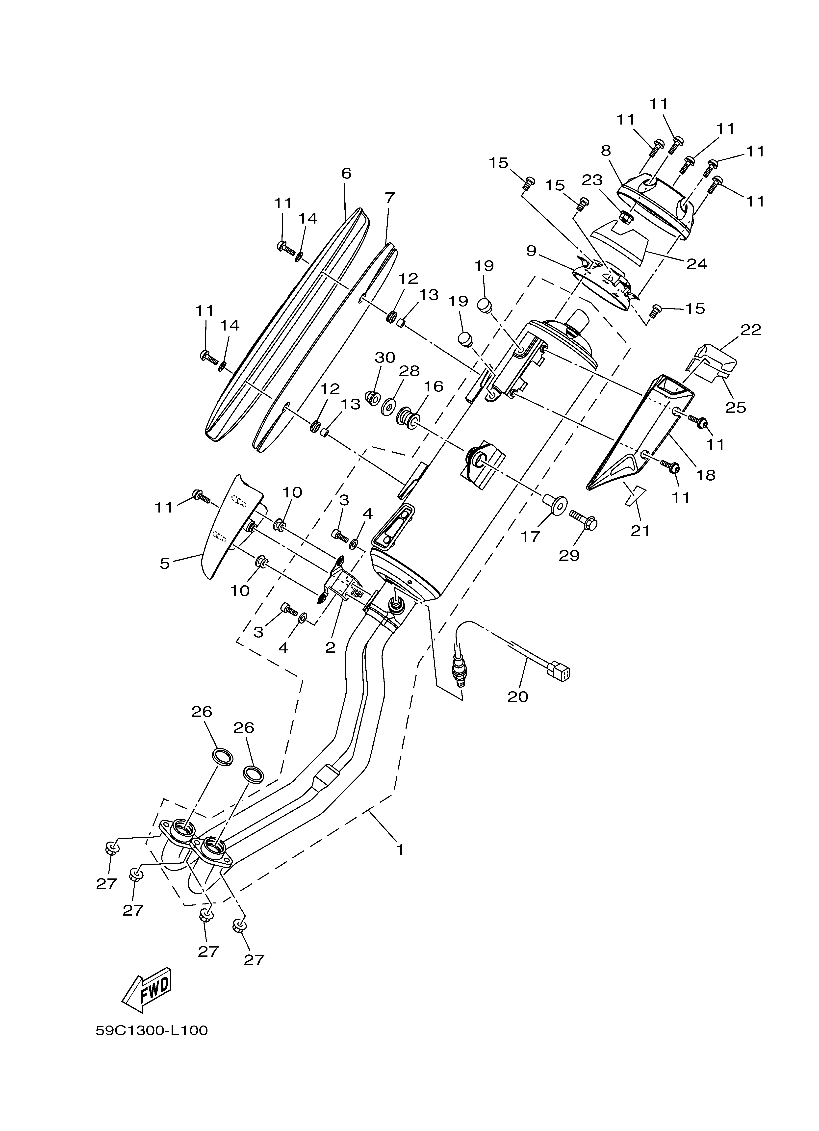 EXHAUST Despieces