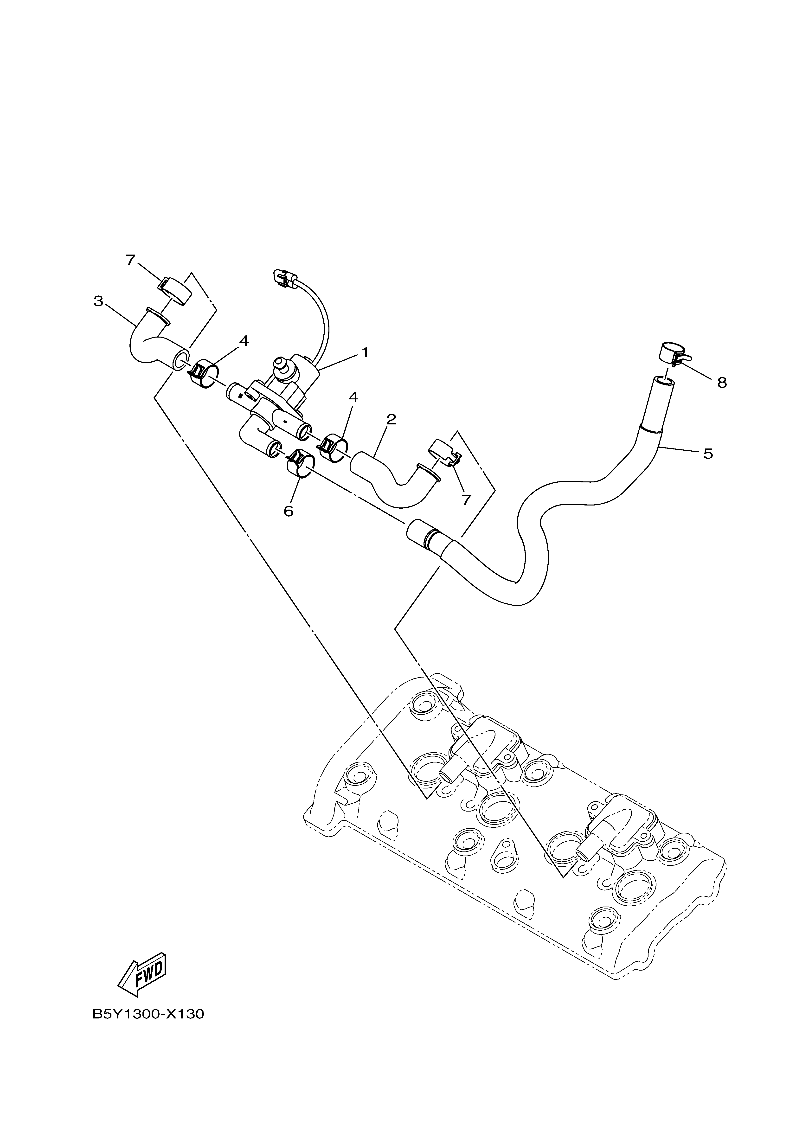 AIR INDUCTION SYSTEM ภาพแยกชิ้นส่วน