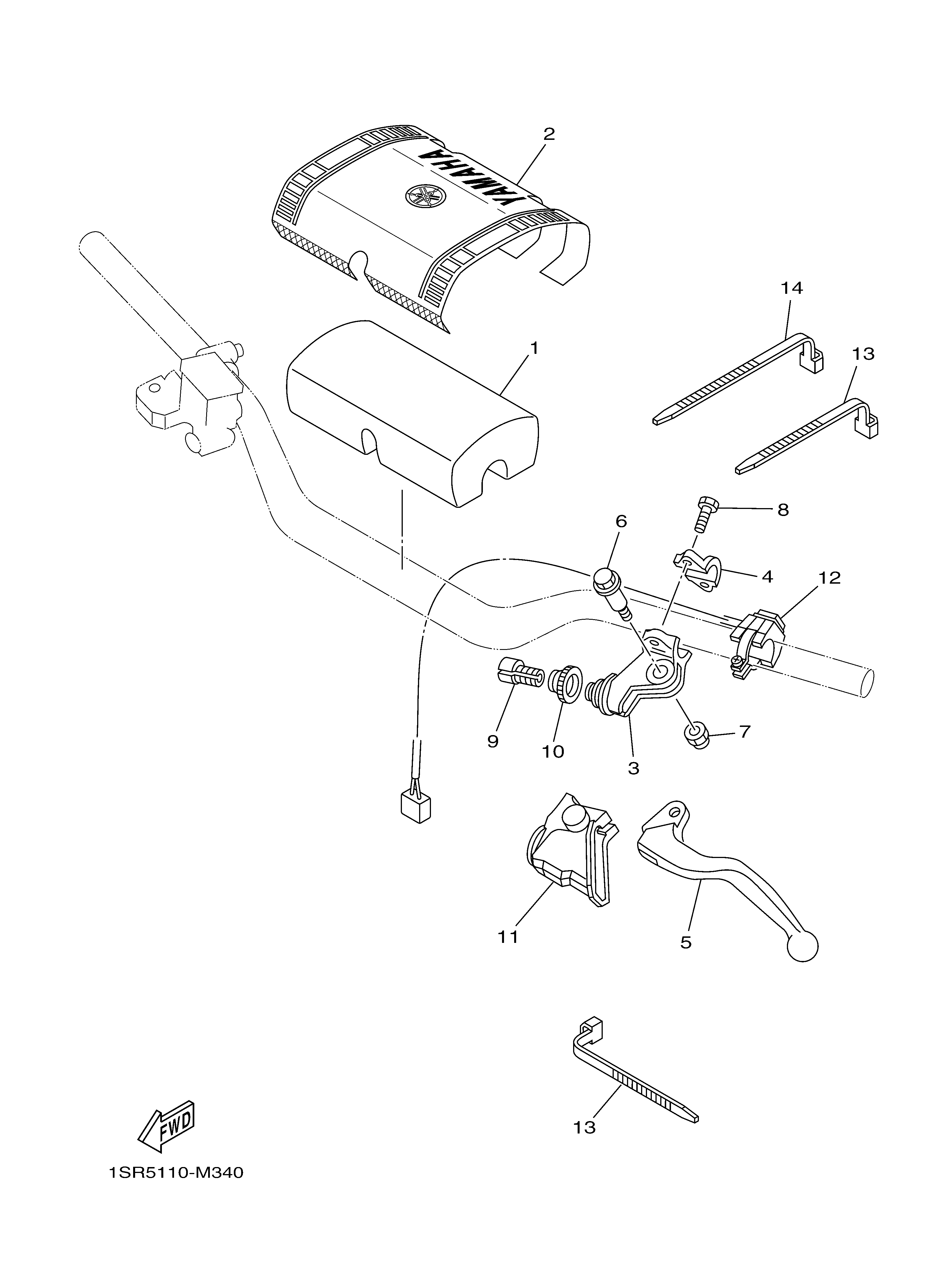 HANDLE SWITCH LEVER ภาพแยกชิ้นส่วน