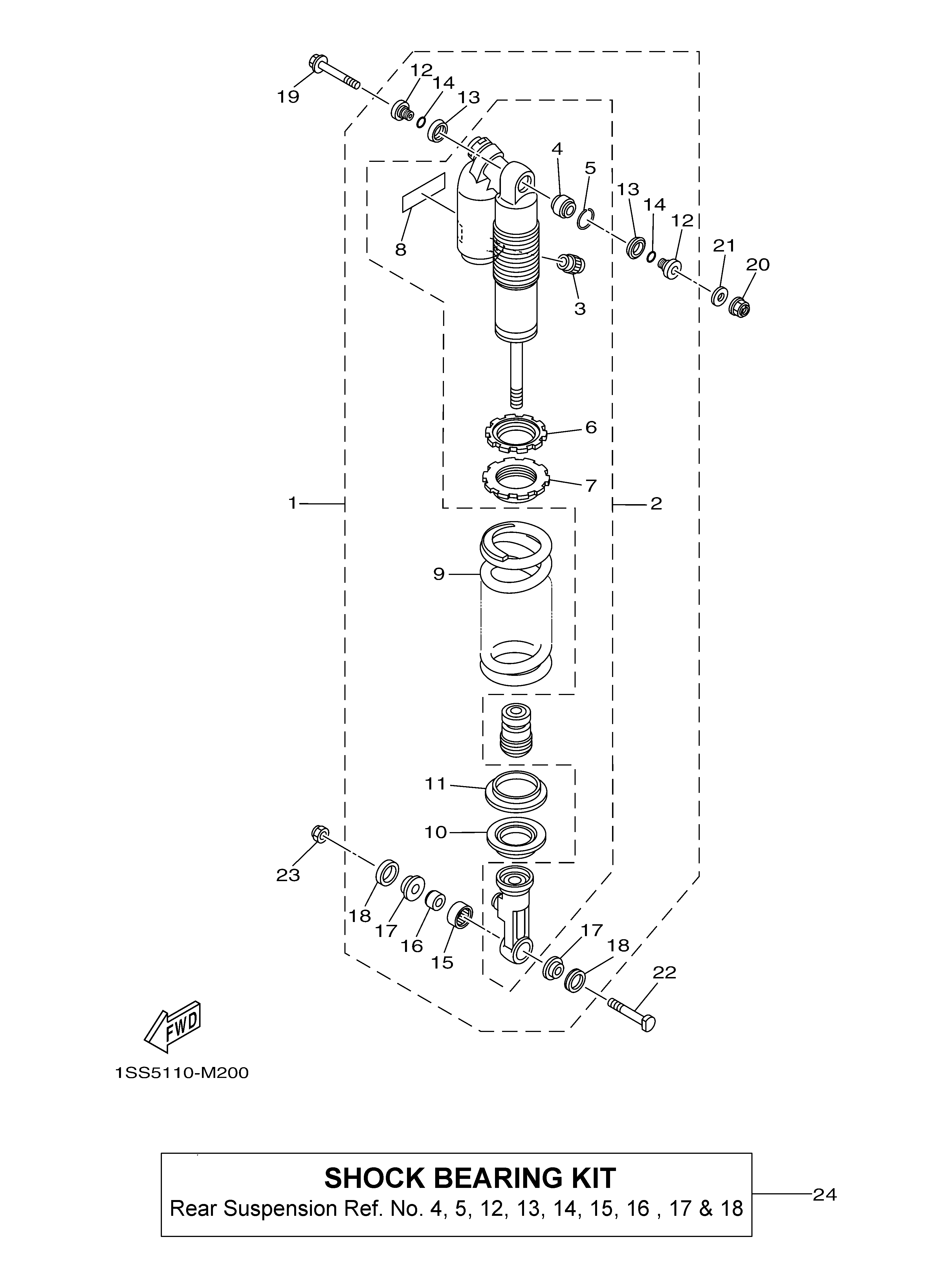 REAR SUSPENSION ภาพแยกชิ้นส่วน