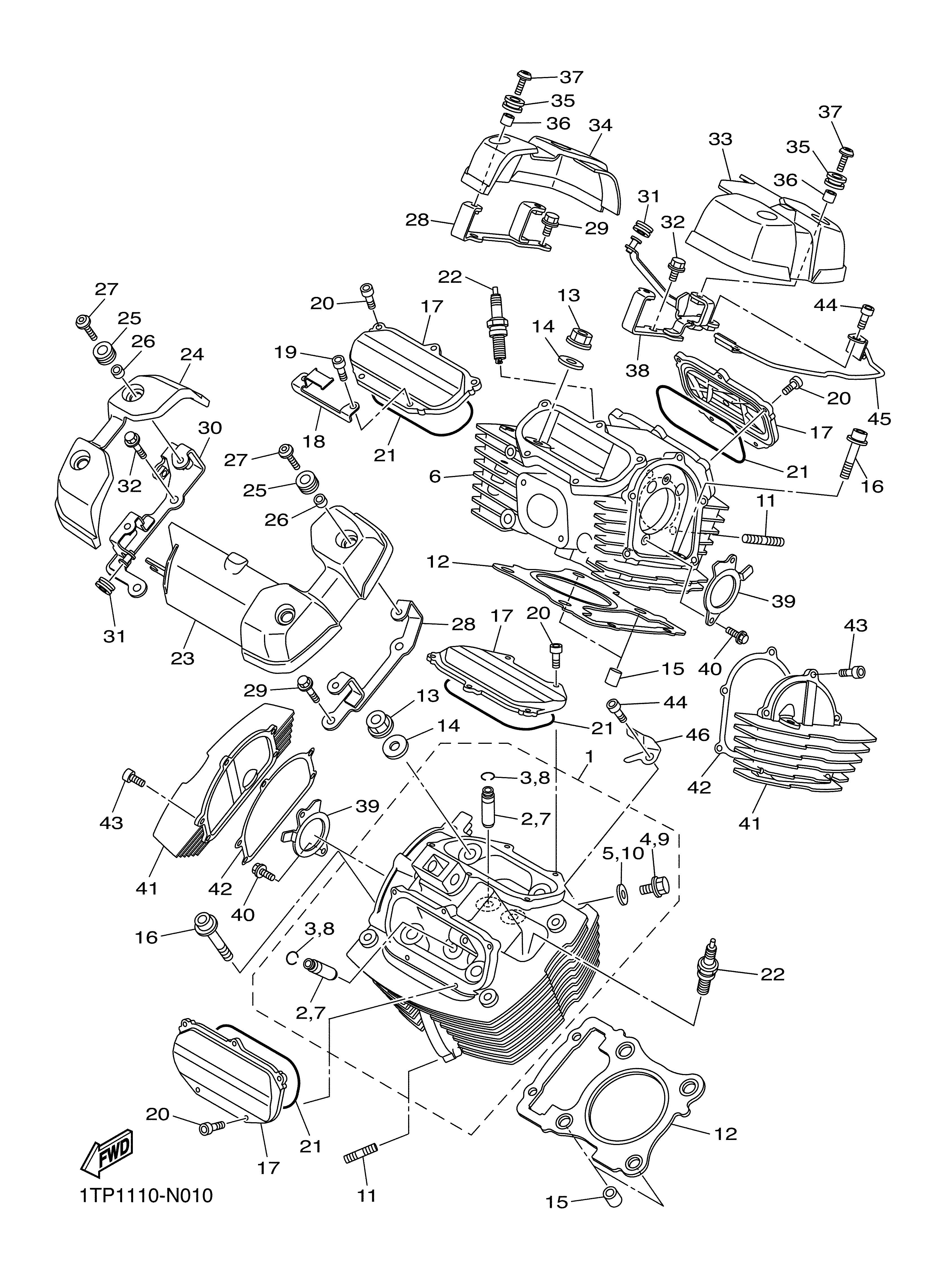 CYLINDER HEAD Exploded diagrams