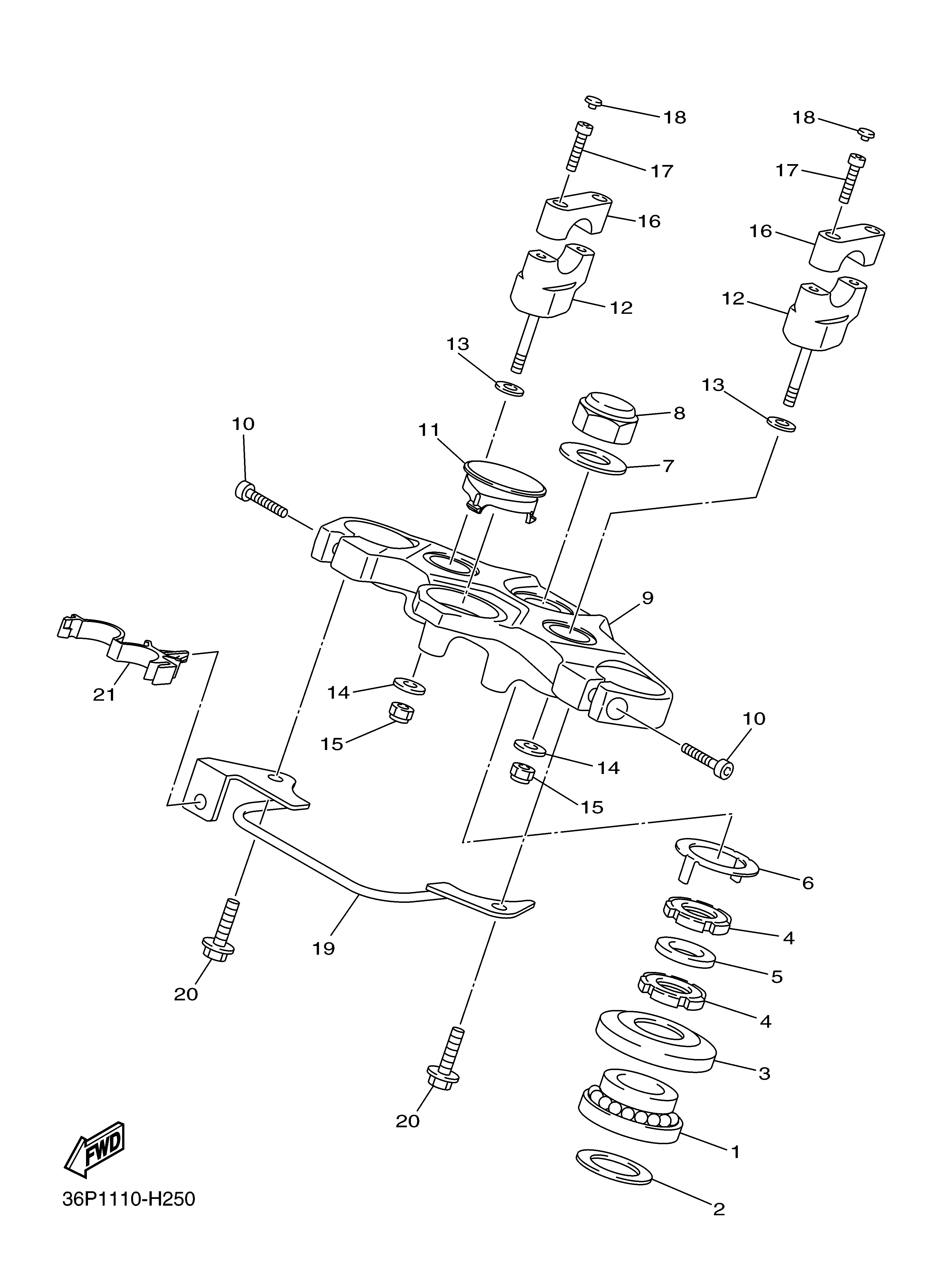 STEERING ภาพแยกชิ้นส่วน