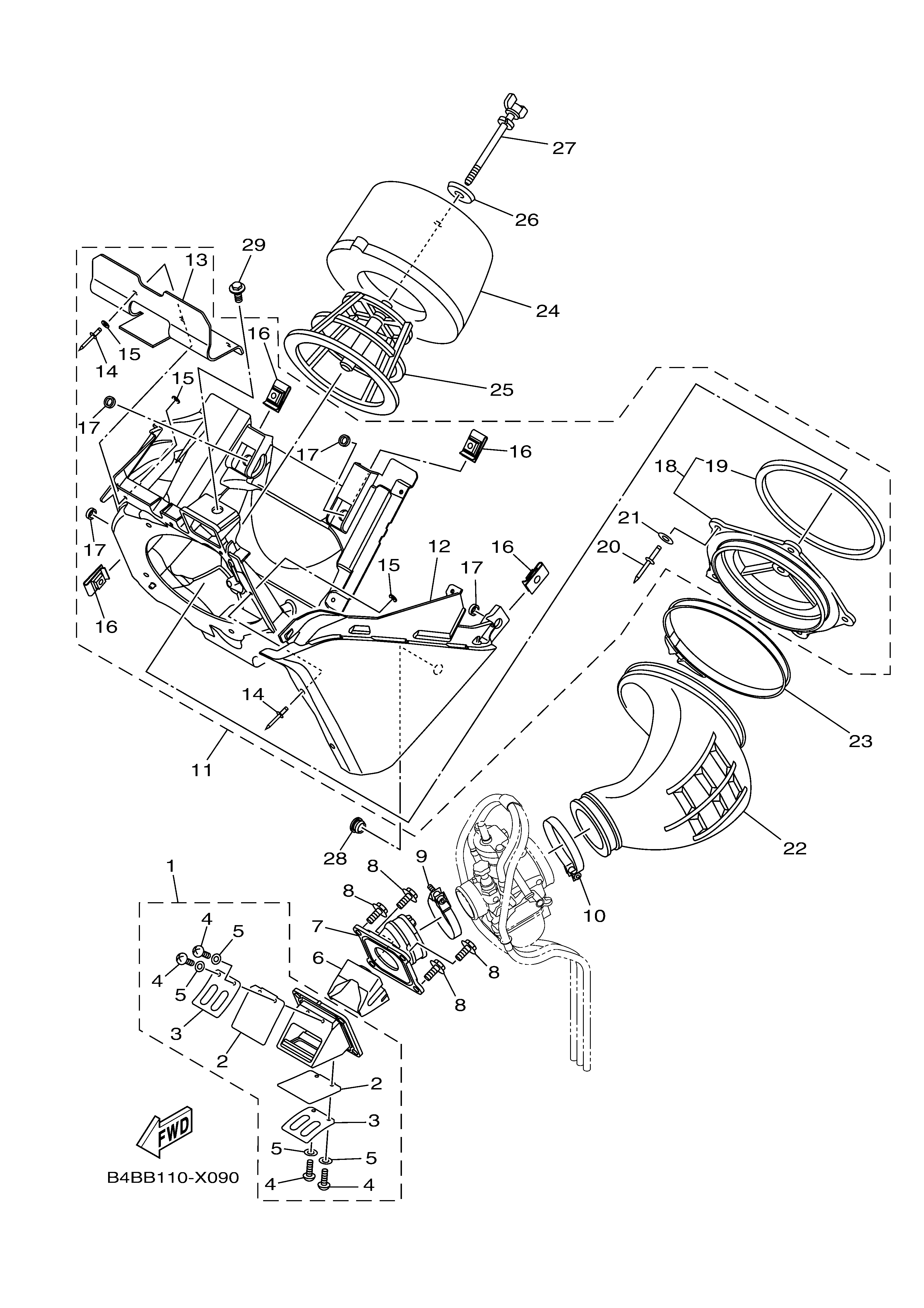INTAKE Diagram terurai