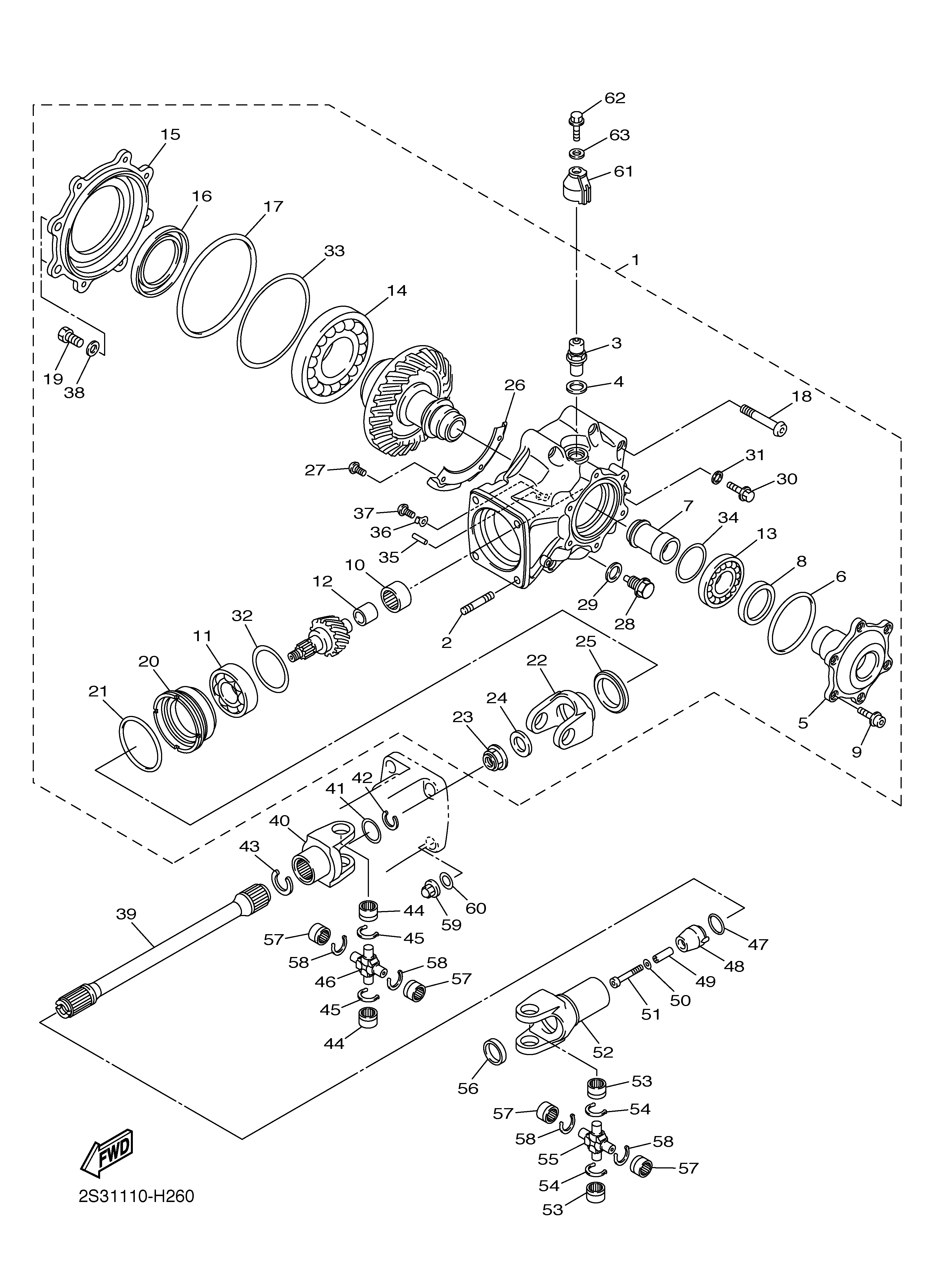 DRIVE SHAFT Exploded diagrams