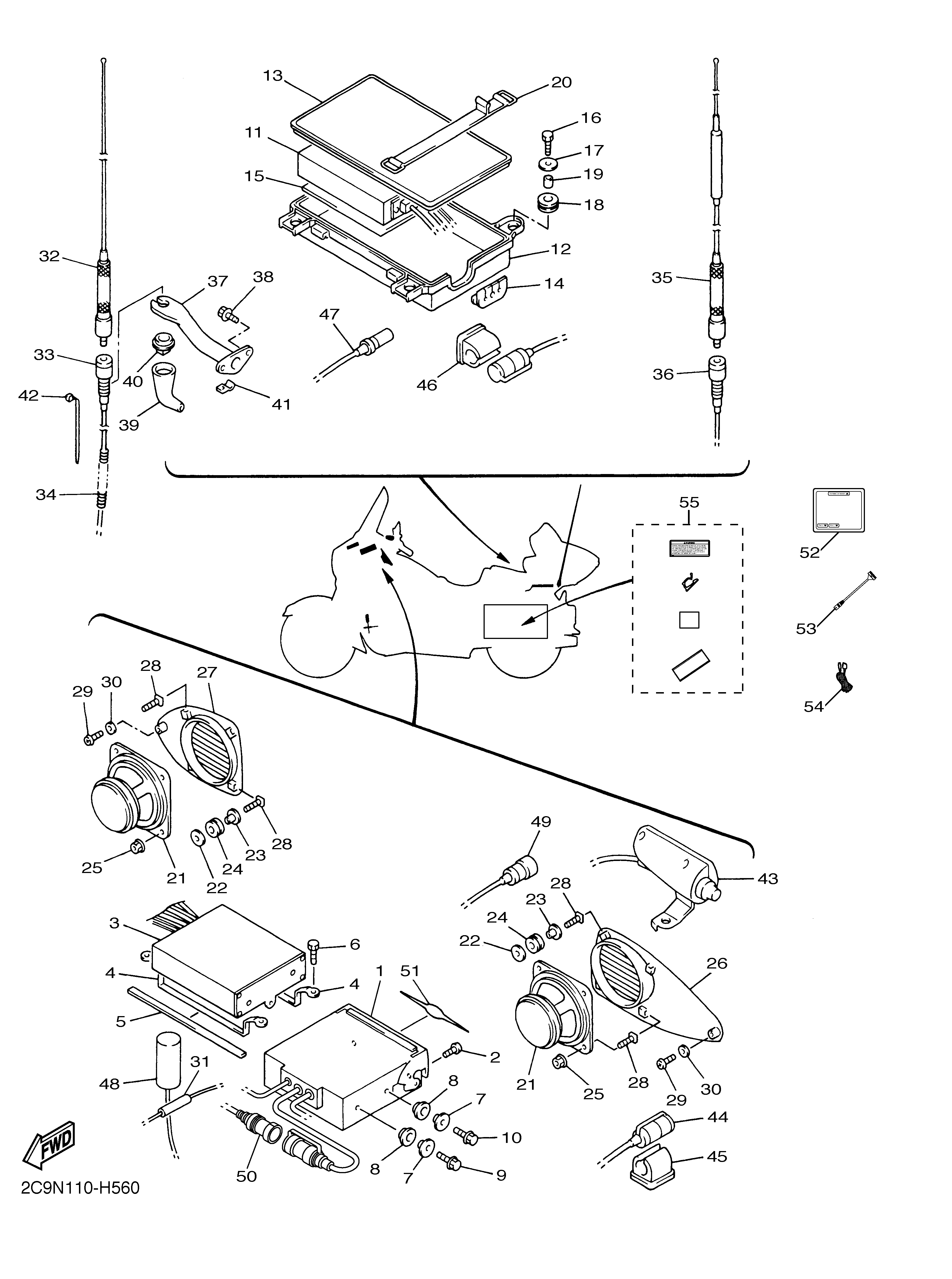 AUDIO EQUIPMENT 1 爆炸图