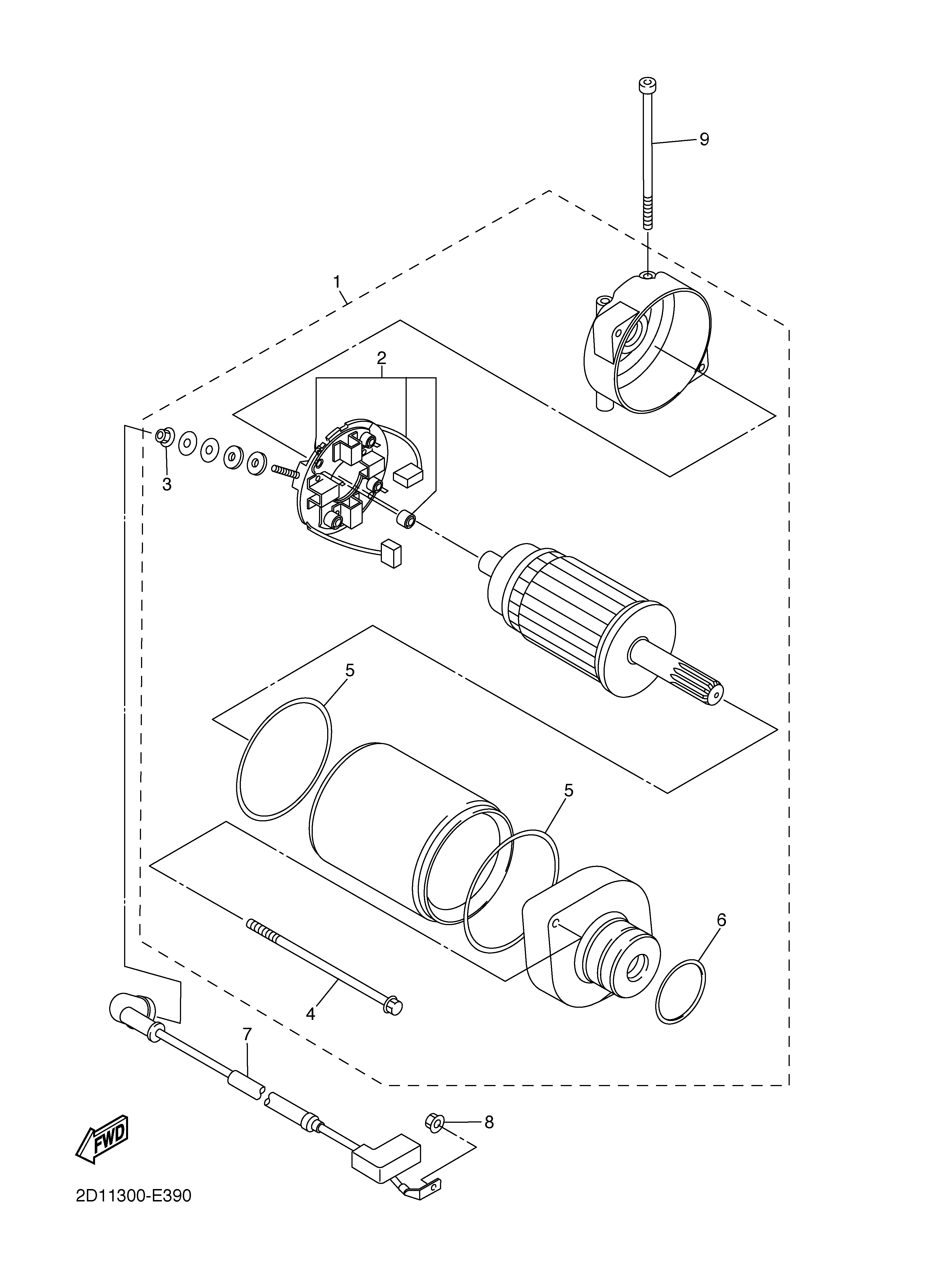 STARTING MOTOR Despieces