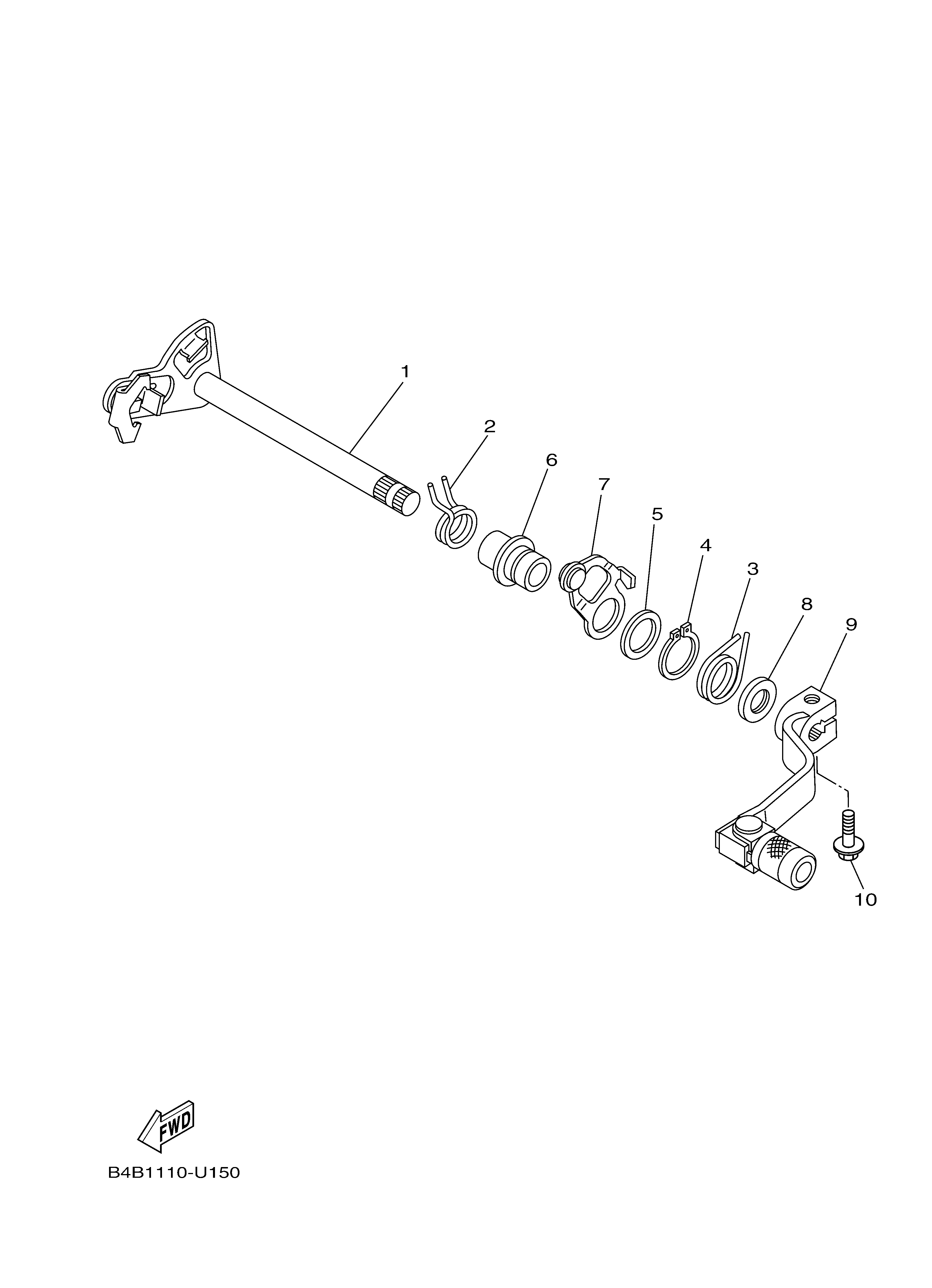 SHIFT SHAFT Sơ đồ tách chi tiết