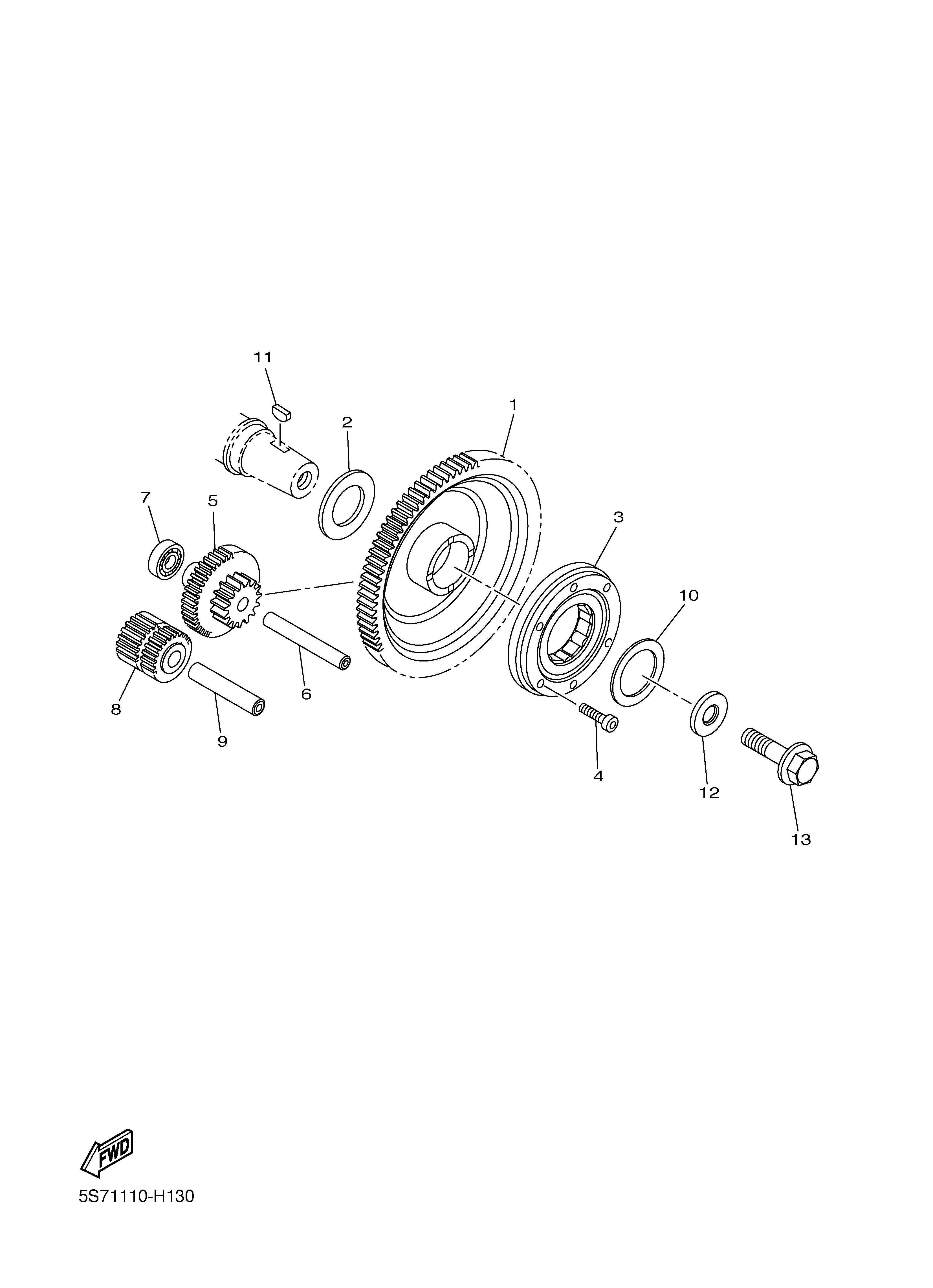 STARTER Sơ đồ tách chi tiết