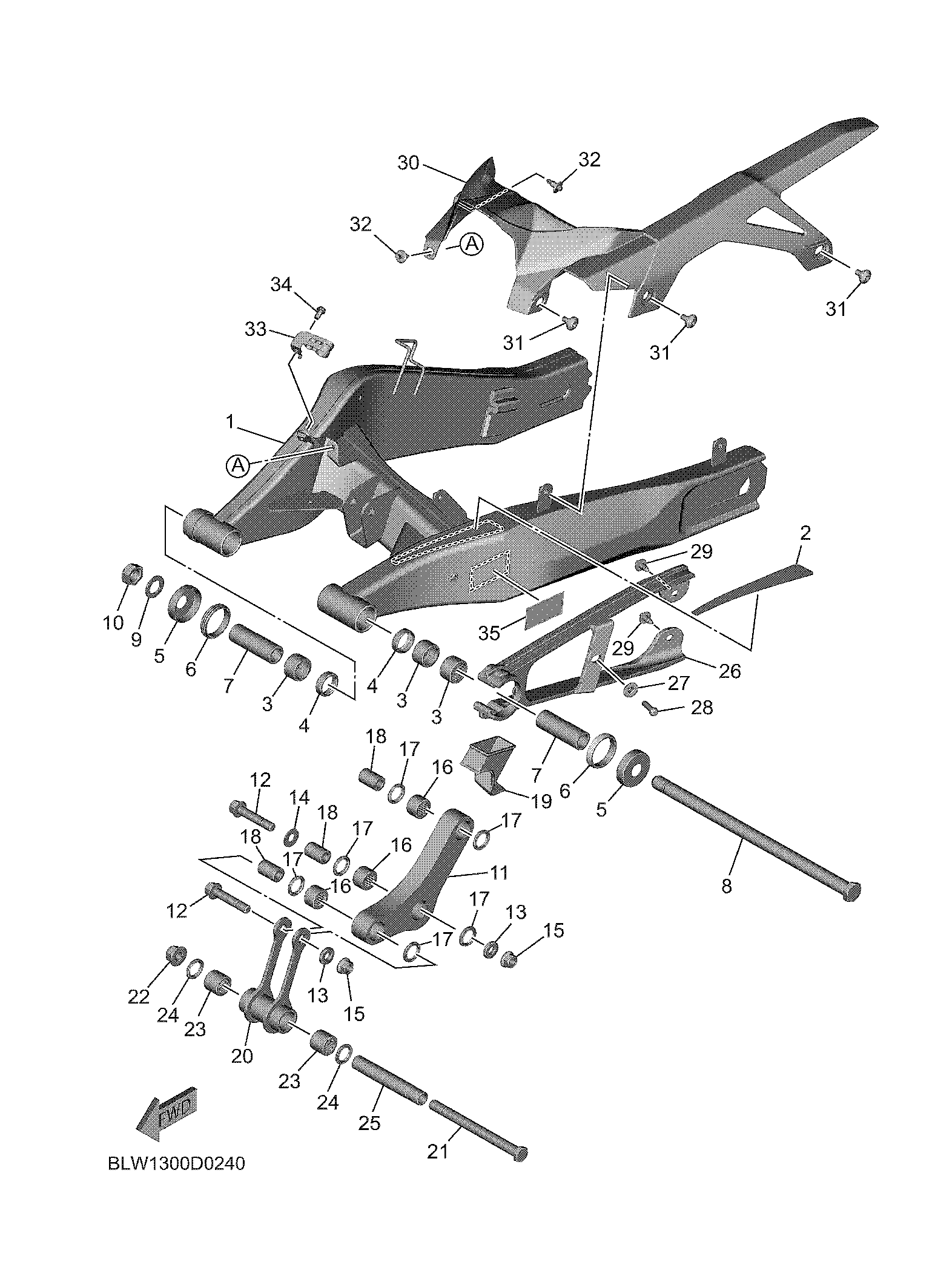 REAR ARM Sơ đồ tách chi tiết