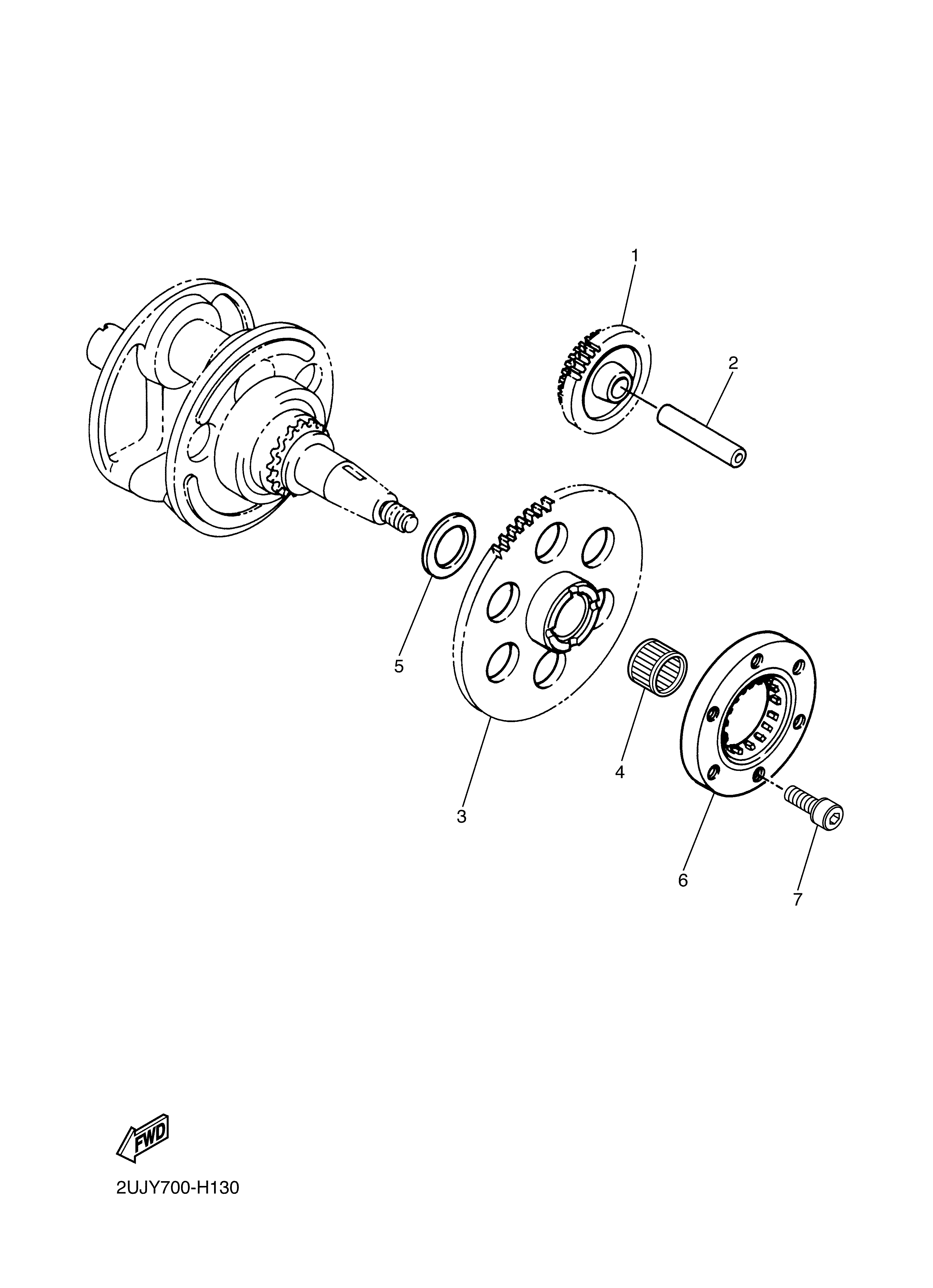 STARTER CLUTCH ภาพแยกชิ้นส่วน