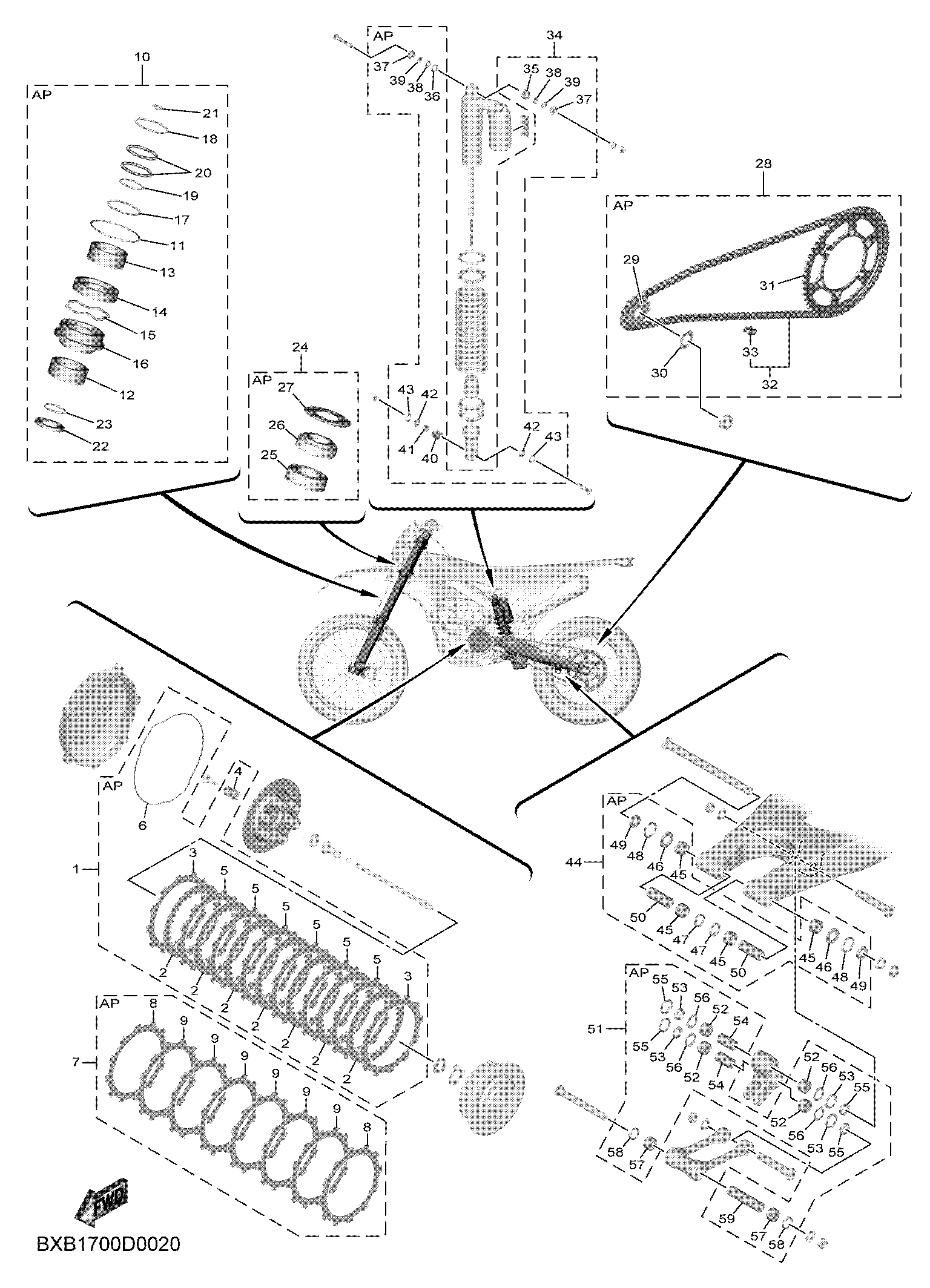 3 MAINTENANCE PARTS KIT ภาพแยกชิ้นส่วน