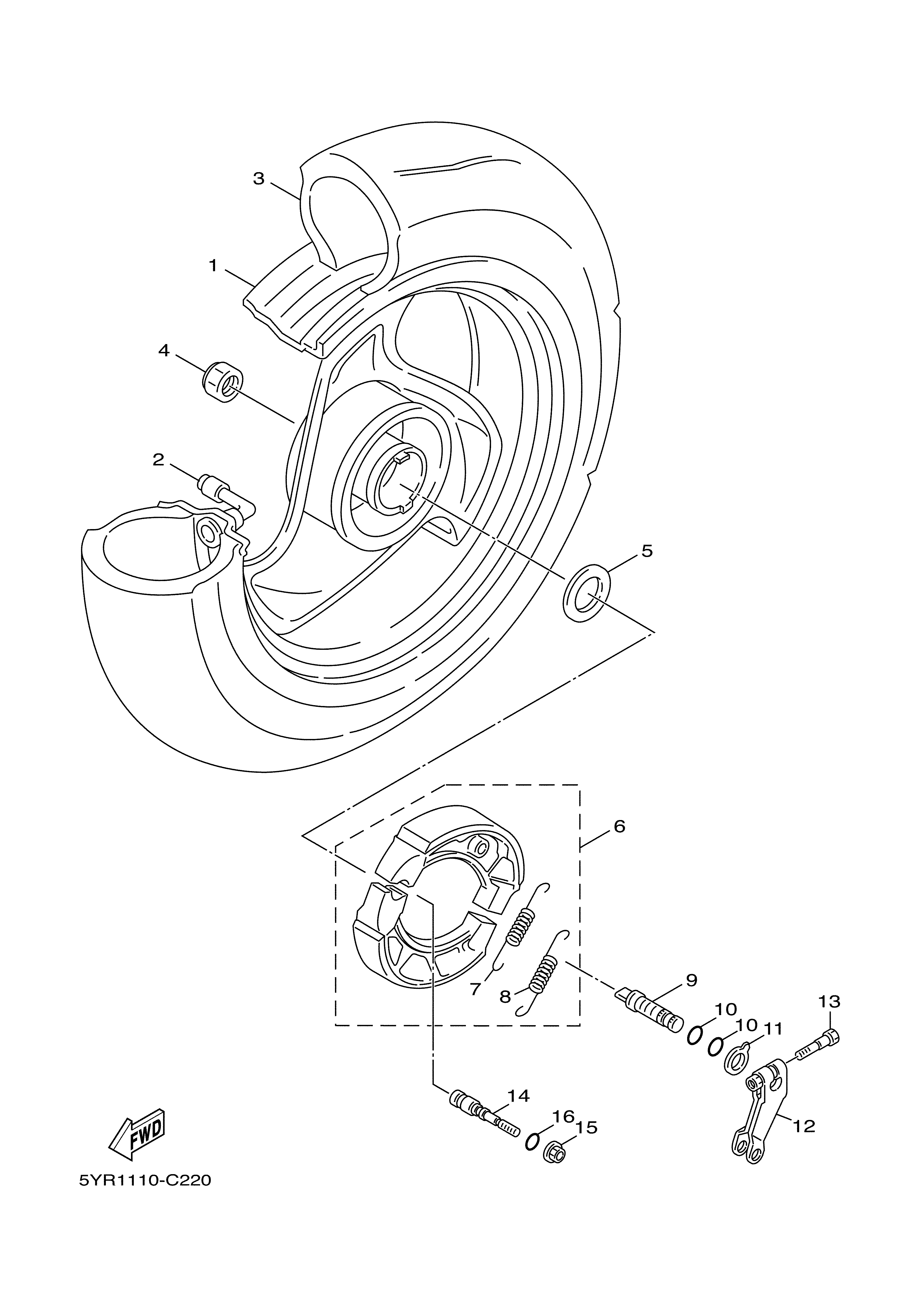 REAR WHEEL Despieces