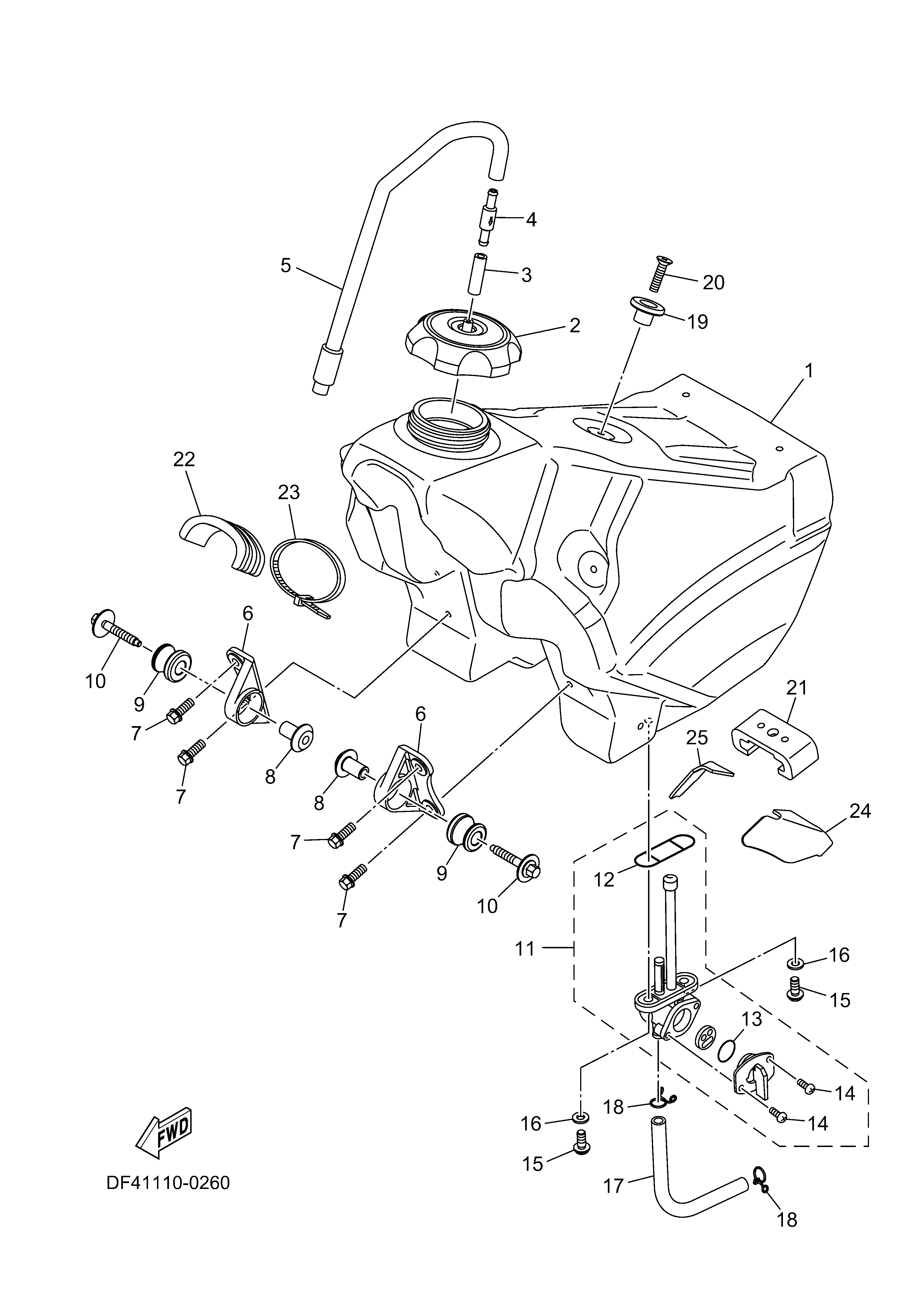 FUEL TANK Despieces