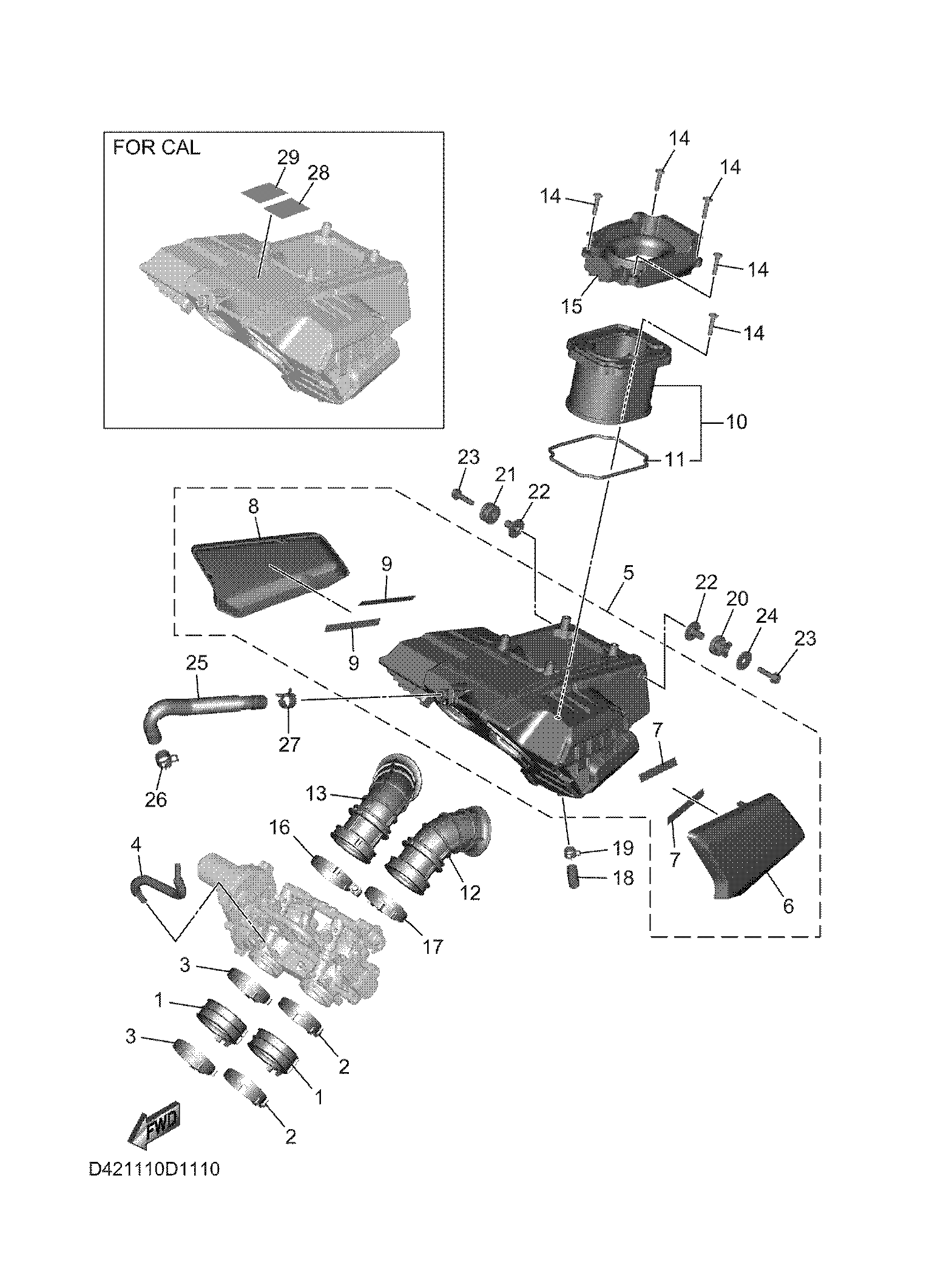 INTAKE Exploded diagrams