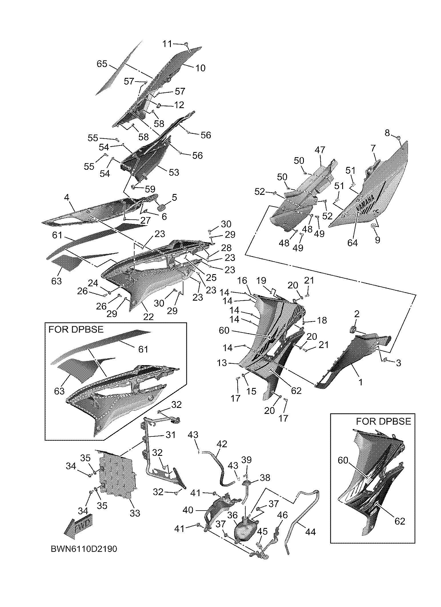 SIDE COVER Diagram terurai