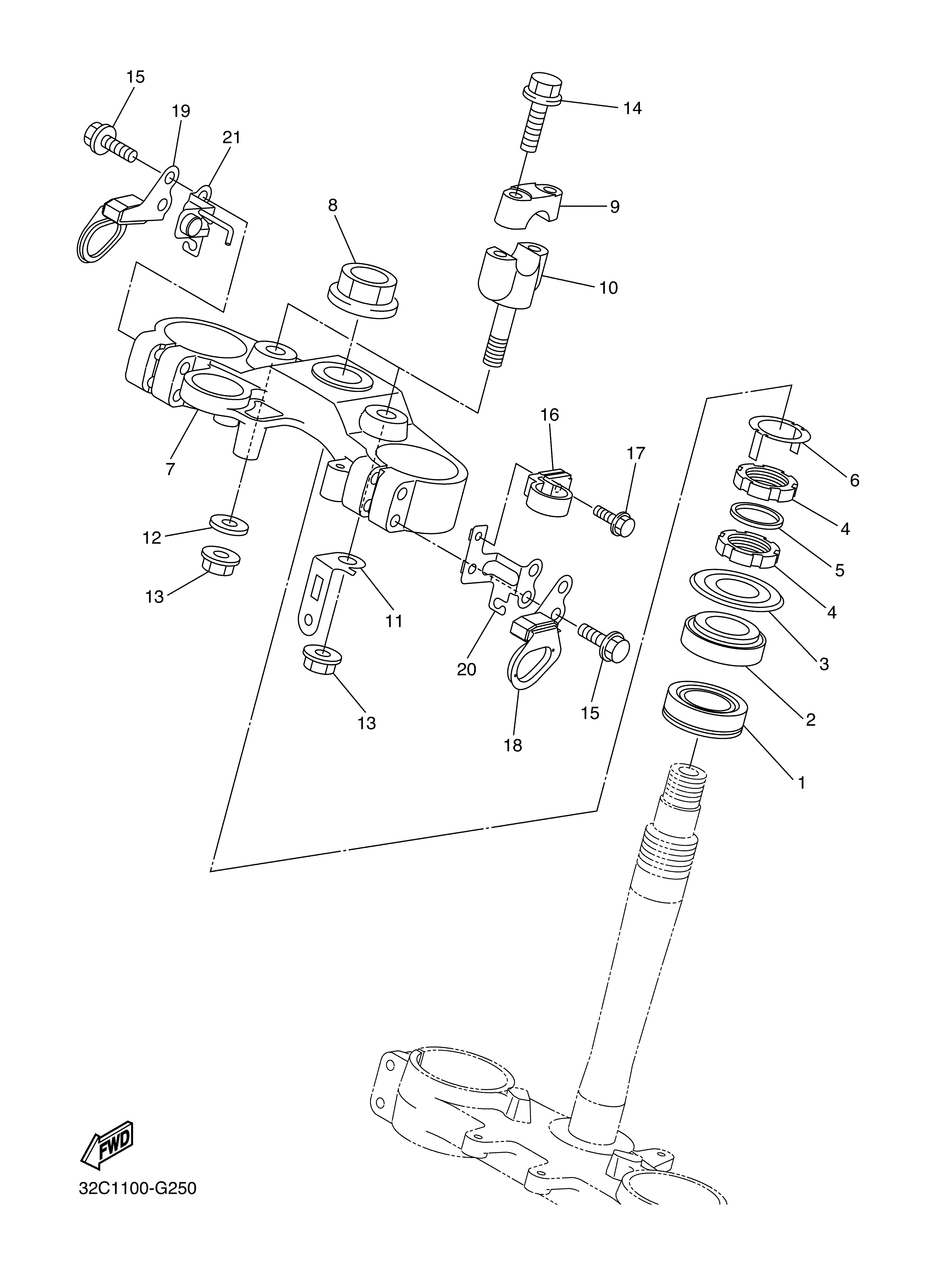 STEERING ภาพแยกชิ้นส่วน