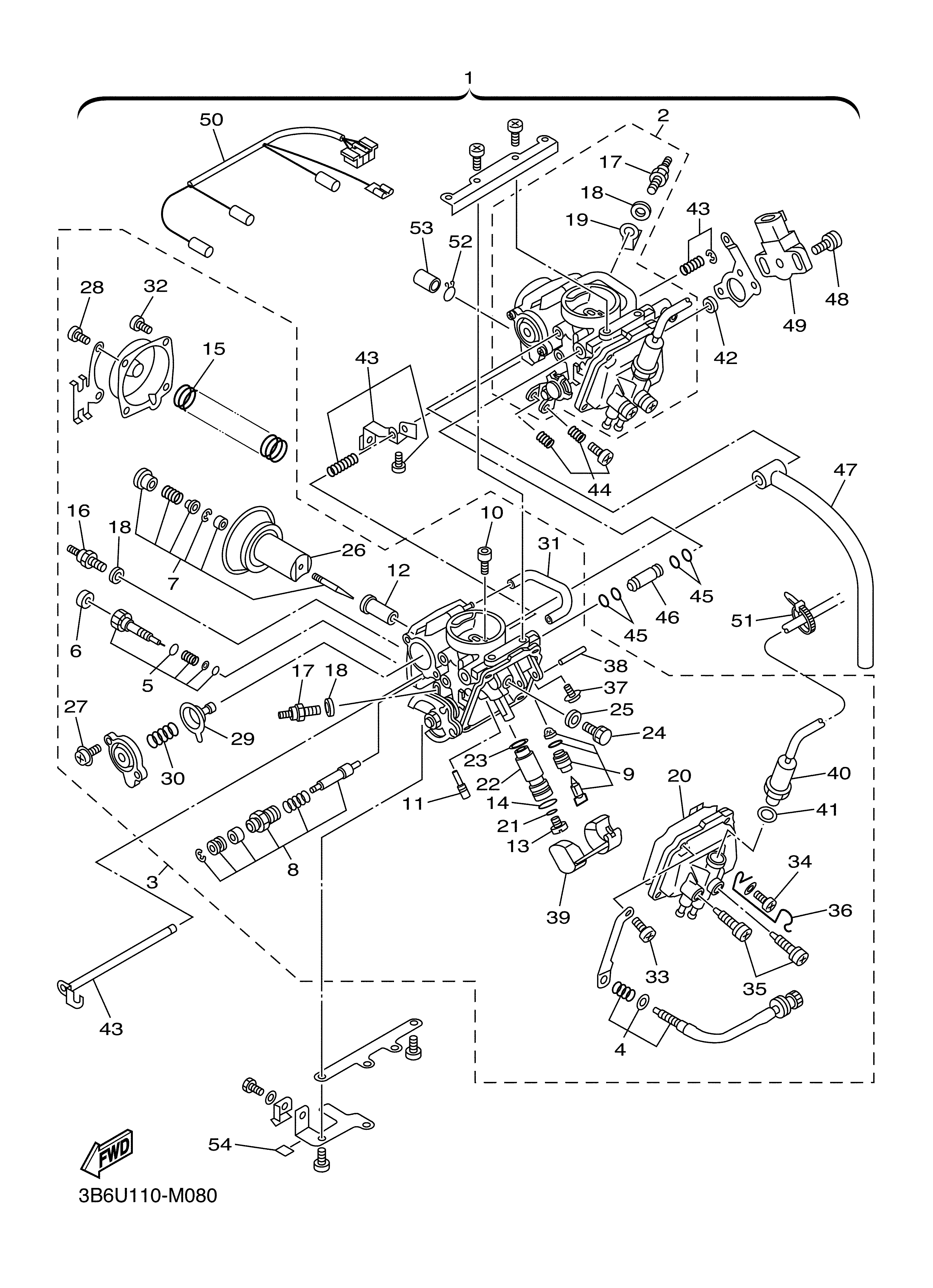 CARBURETOR ภาพแยกชิ้นส่วน