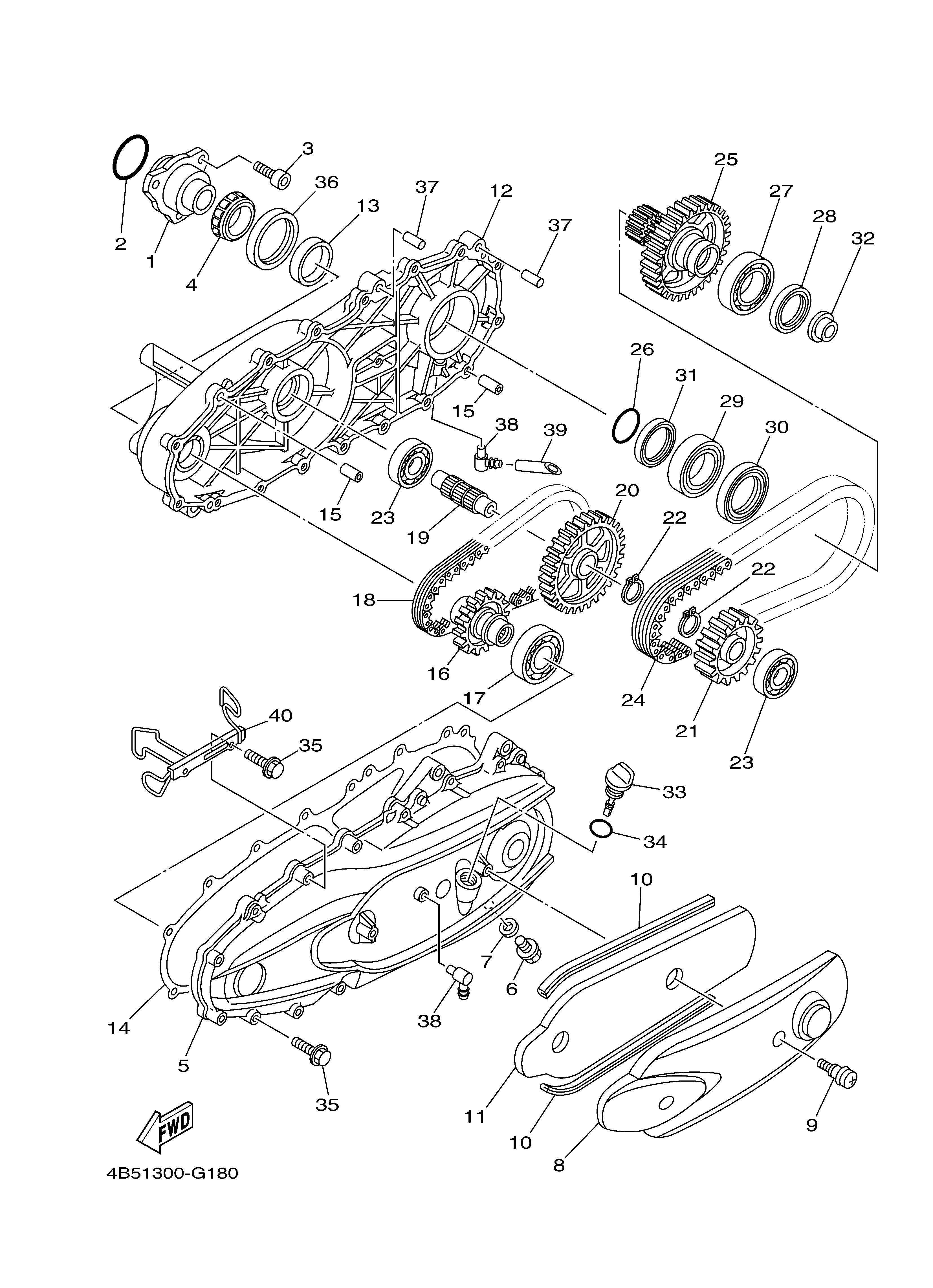 SUB TRANSMISSION Exploded diagrams